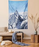 Vista 166 de Ambesonne Tapiz de naturaleza, silueta de oso salvaje en el bosque de la selva en la noche oscura, ilustración para colgar en la pared para Verde