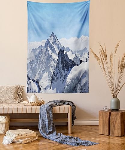 Miniatura 166 de Ambesonne Tapiz de naturaleza, silueta de oso salvaje en el bosque de la selva en la noche oscura, ilustración para colgar en la pared para Verde