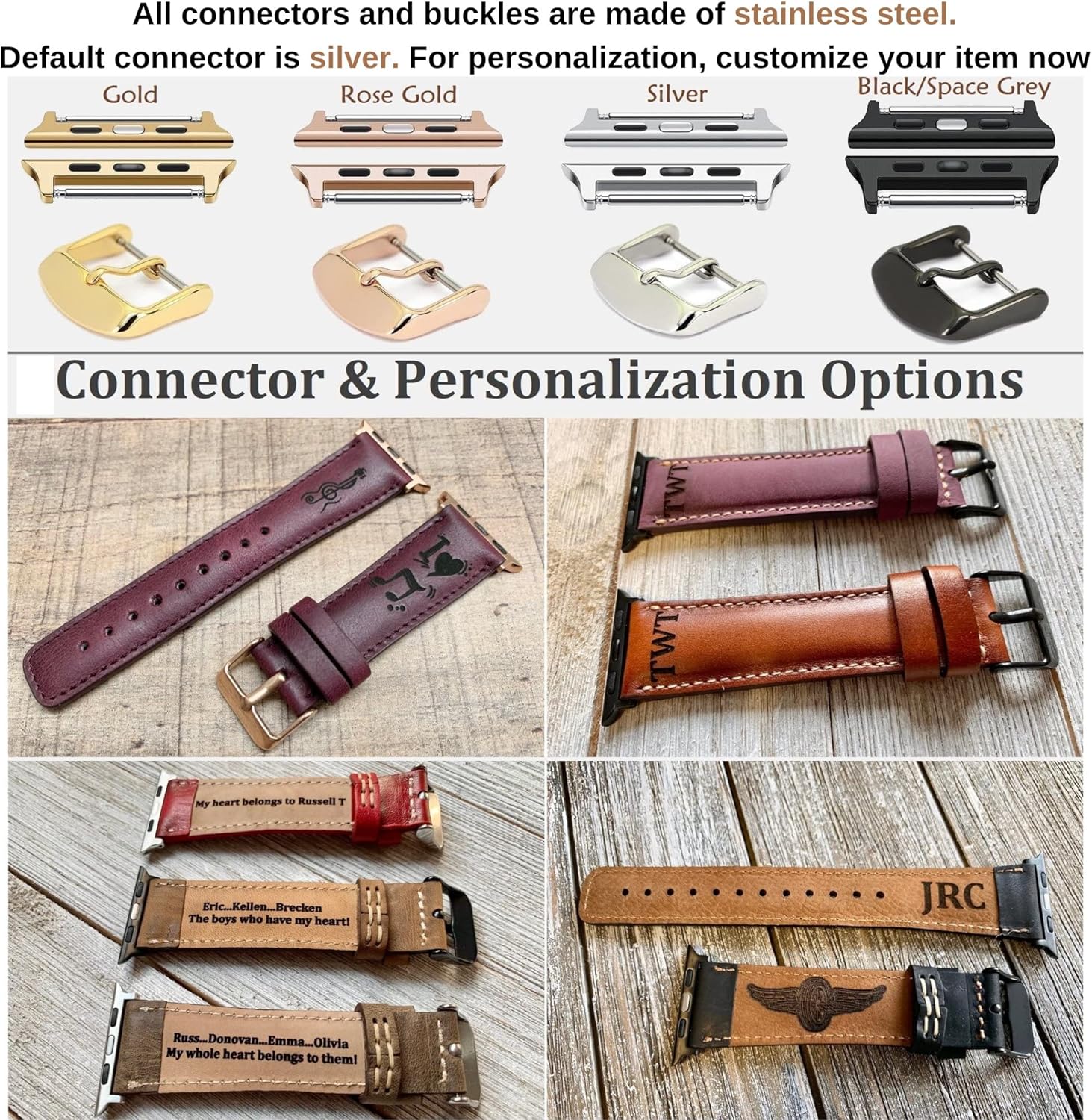 HARDISTON Watch Bands Compatible with Apple 38mm 40mm 41mm 42mm 44mm 45mm 49mm for men & women, Handmade Genuine Leather, Wristband Compatible with iWatch Series Ultra 8 7 6 5 4 3 2 1 SE