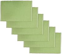 Vista 10 de Juego de servilletas de dos tonos, verde bosque, 100% algodón, tamaño de servilleta de 18 x 18 pulgadas, adecuado para comidas formales, comidas