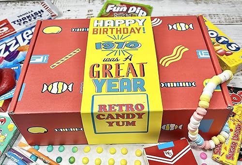 Miniatura 2 de RETRO CANDY YUM  Regalos de cumpleaños número 53 para mujeres y hombres de 53 años de edad, mezcla de regalo nostálgico de los años 70 de la