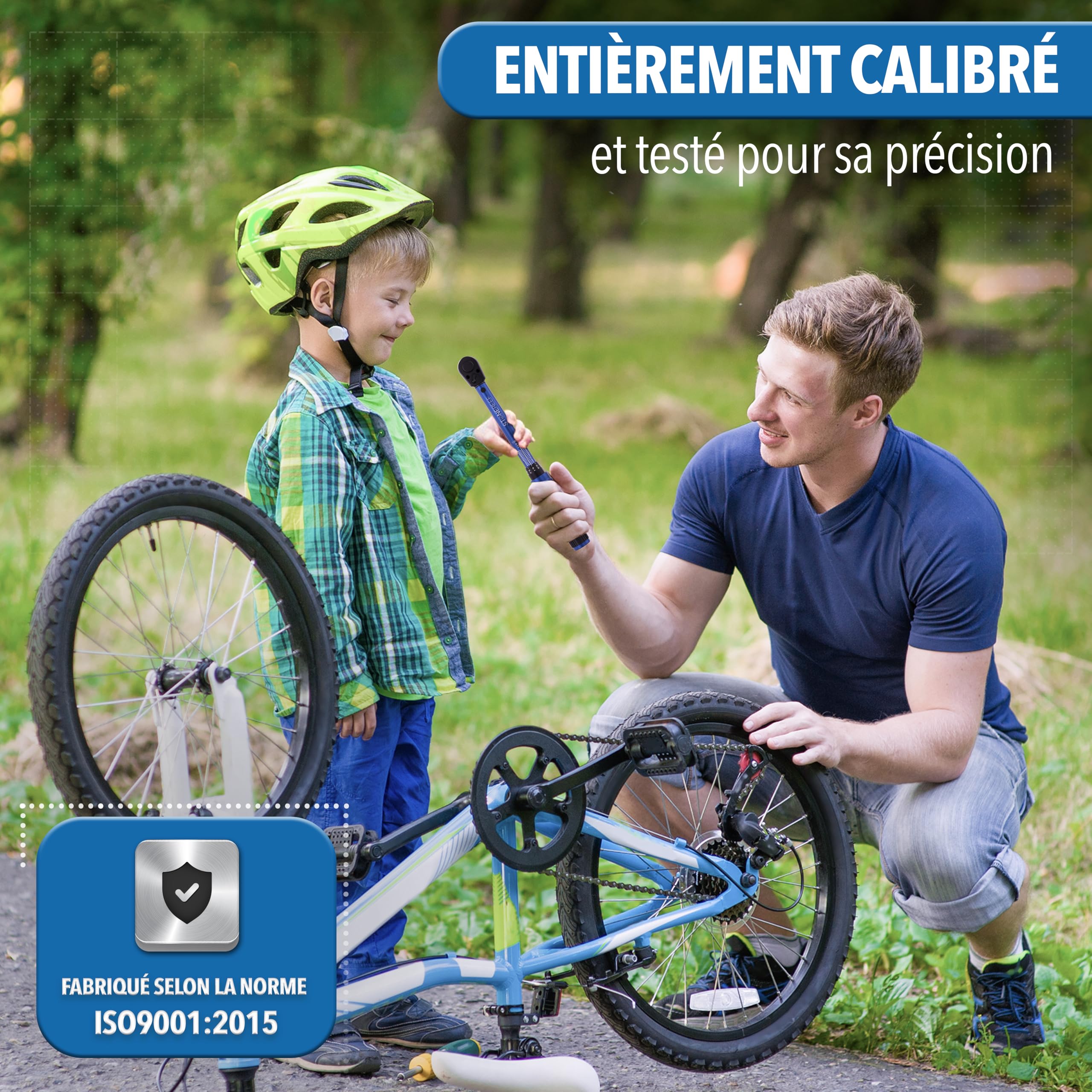 STONE REEF Clé dynamométrique [21 pièces avec ] 1/4" 1-25 nm – Jeu de clés dynamométriques pour vélo 1-25 nm torque cliquet