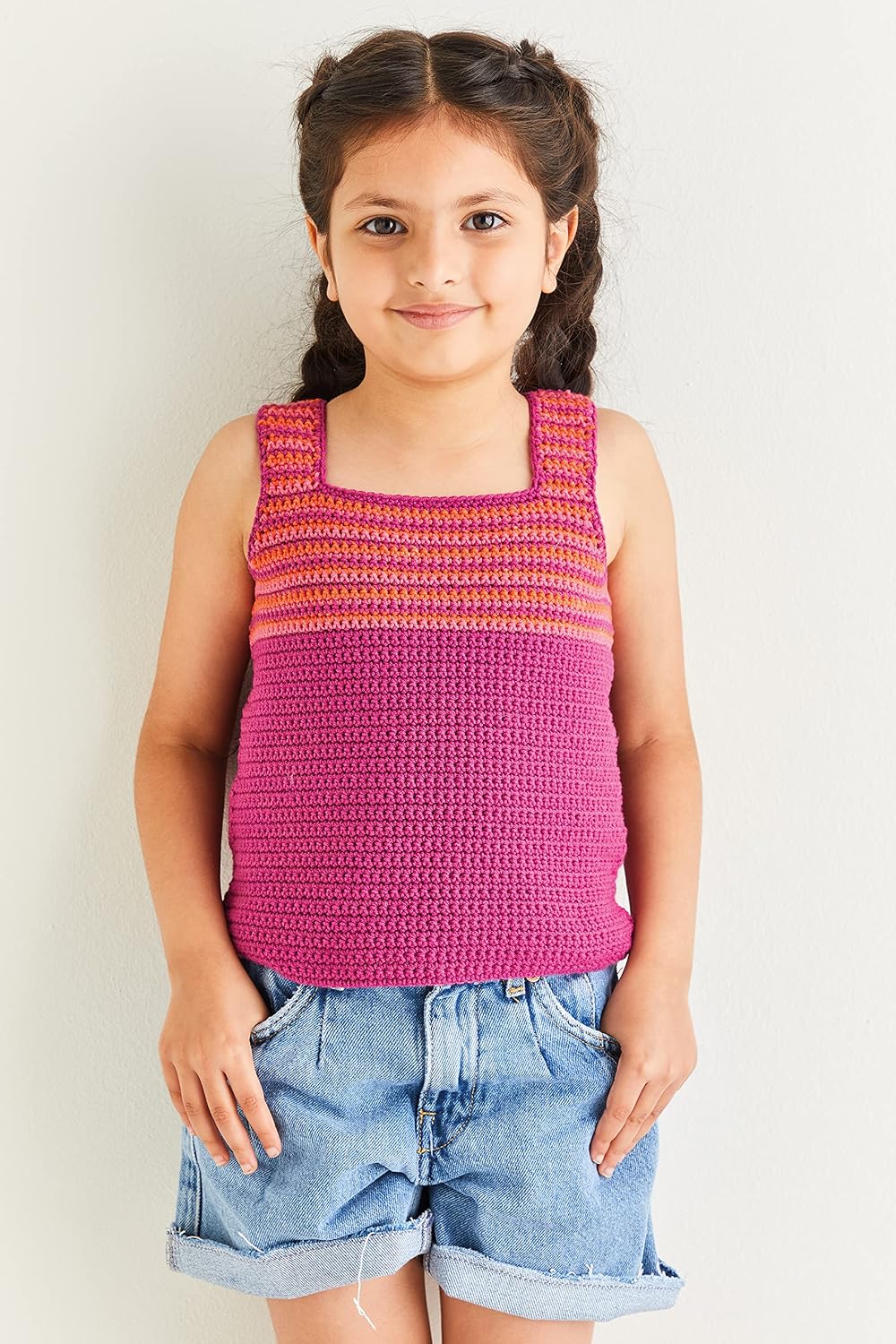 Sirdar Snuggly Replay DK Crochet Pattern - 2596 Adventure Awaits Vest & Beanie Hat