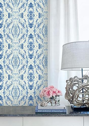 Vista 90 de Surface Style - Papel tapiz para despegar y pegar, papel tapiz abstracto para dormitorio, tocador, cocina, vinilo, cobertura de 30.75 pies cuadrados