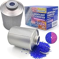 Vista 1 de Deshumidificador seguro para pistola de 28.22 oz, 1 paquete de 1.77 libras, deshumidificador recargable de gel de sílice azul a rosa
