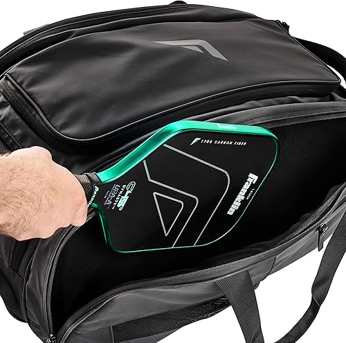 Miniatura 9 de Franklin Sports Pro Series Bag II - Bolsa de pickleball profesional - Dufflemochila - Almacenamiento premium - Carbón