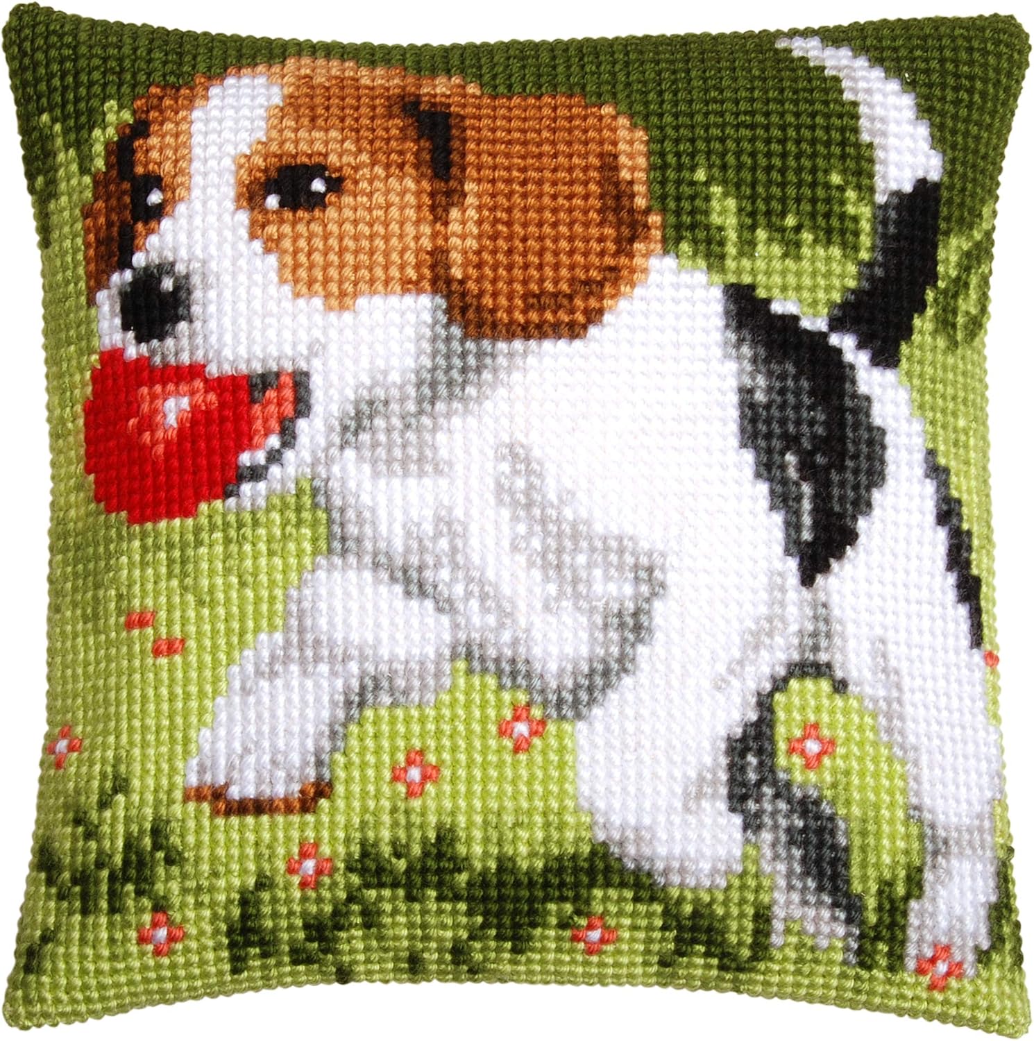 Vervaco Cushion: Beagle, Acrylic, Multi-Colour, 20 x 1 x 25 cm