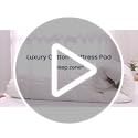 SLEEP ZONE Queen Size Cotton Mattress Pad, Machine Washable Mattress Protector Cover, Soft Cotton Top Cooling Mattress Topper Fits 8-21 inch Deep Pocket, Queen