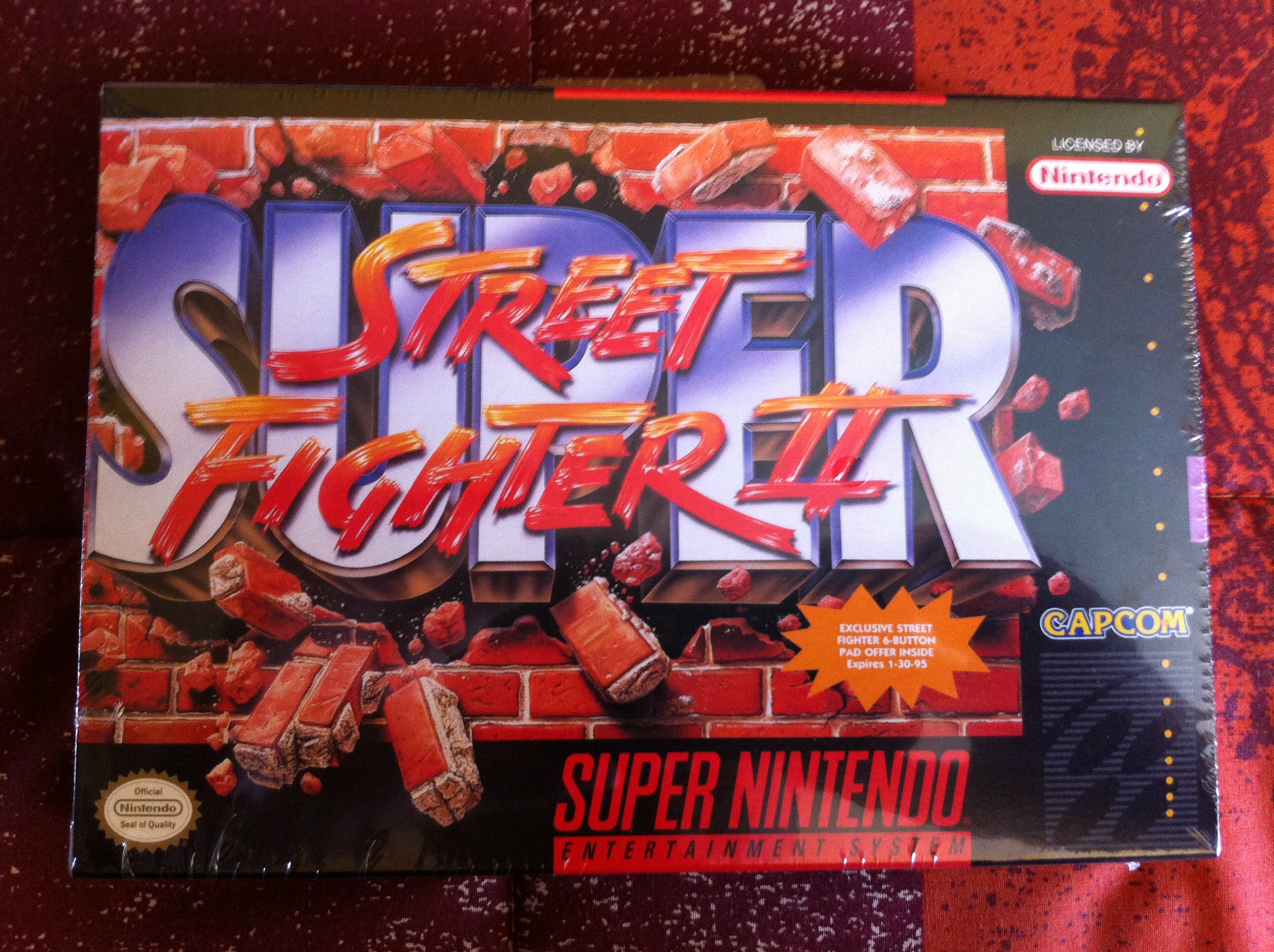 Amazon.com: Capcom Super Street Fighter II SNES Video Game, Red
