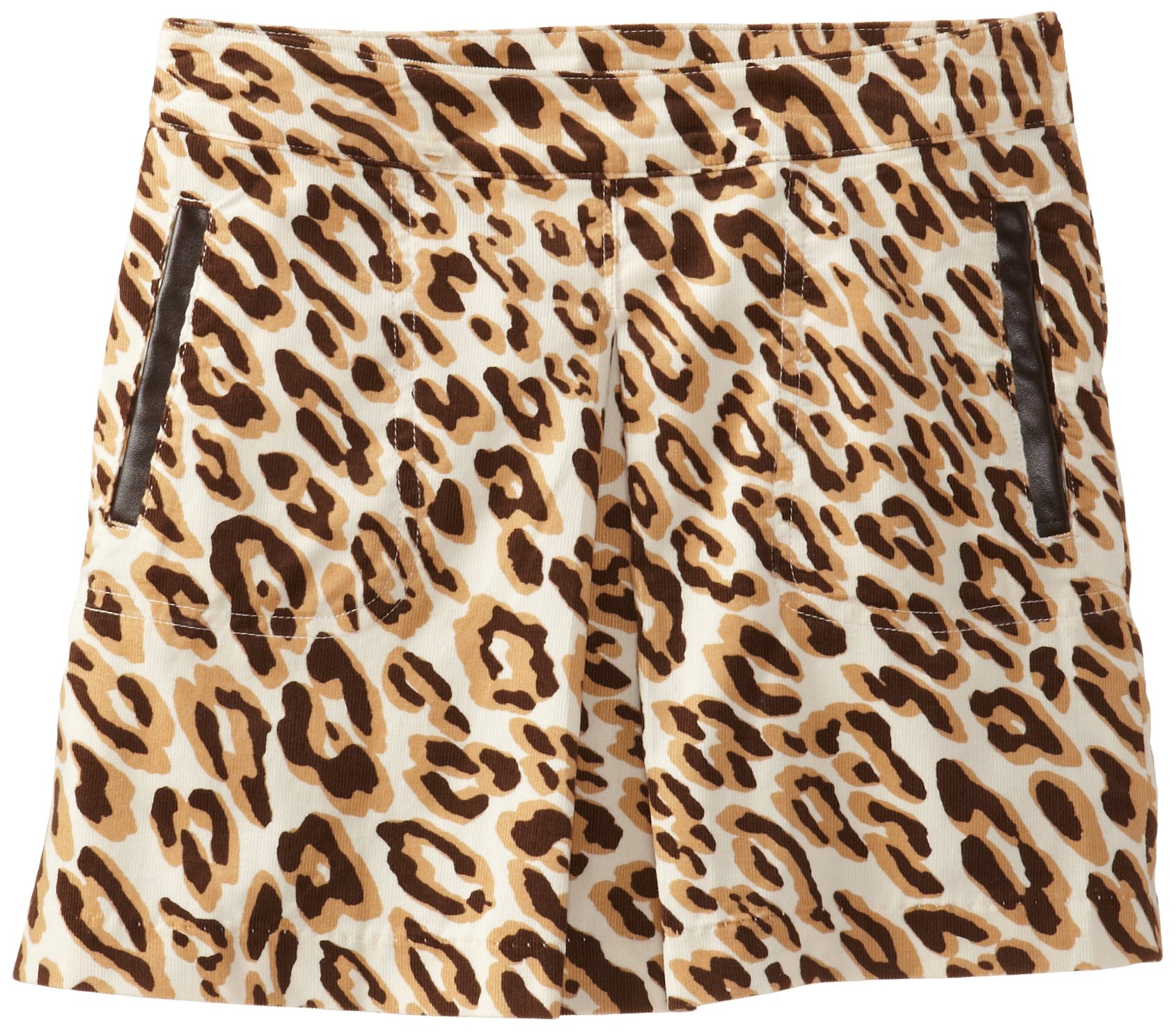 kc parker Big Girls' Big Corduroy Printed Skirt with Pleating