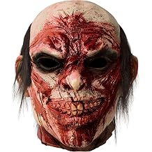 Halloween Scary Zombie Head Mask, Horror Biochemical Monster and Creepy Latex Bloody Mask for Adult Halloween Killer Cosplay Costumes Accessory, Party Dress Up