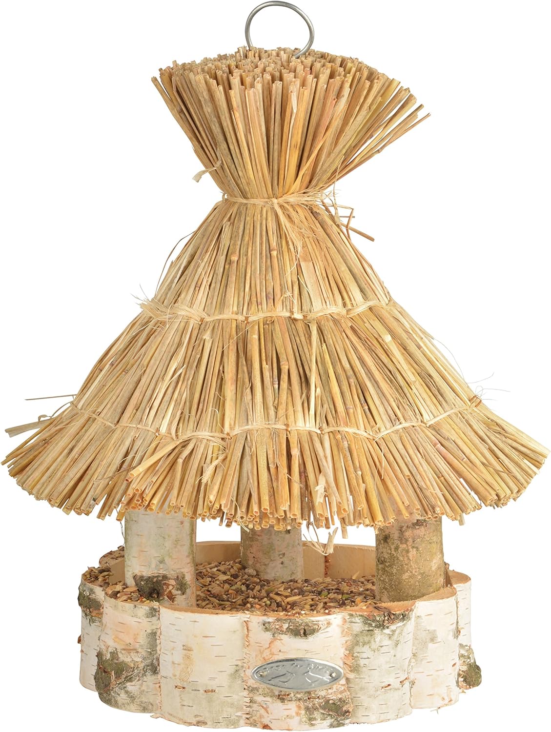 Fallen Fruits Round Birch Hanging Bird Table