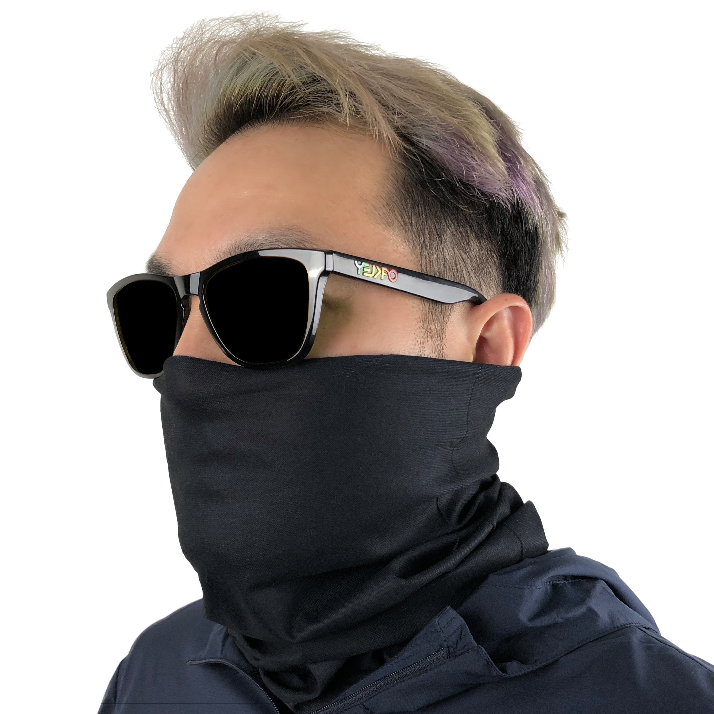 Al aire libre cara máscara – perfecto para moto equitación, esquí, snowboard, pesca – funciona como polvo Máscara, braga para cuello, pasamontañas, Bandana, Fashion – transpirable Seamless microfibra