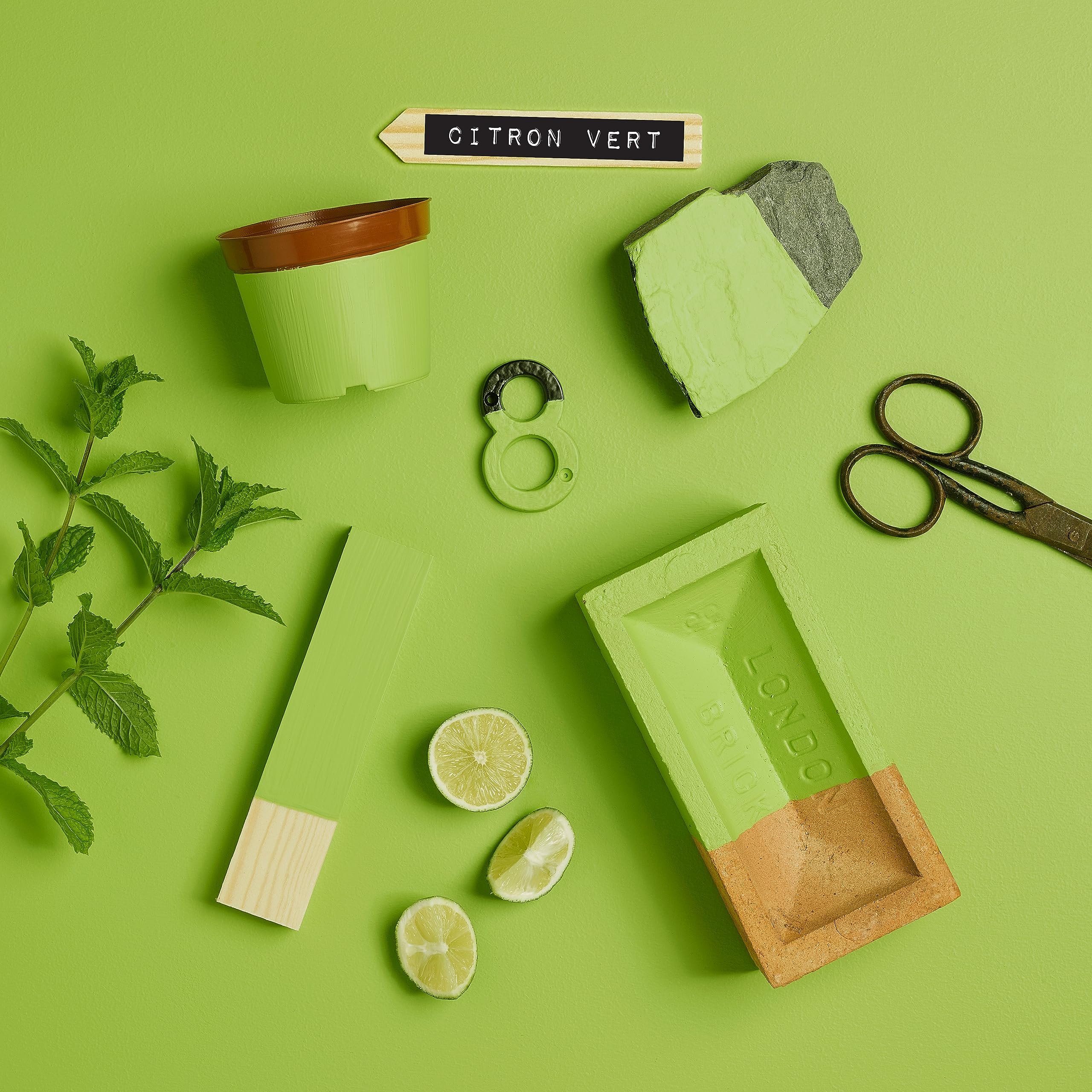 Rust-Oleum Peinture Verte Résistante à l'humidité pour Jardins, Finition Satinée - Citron Vert 750ml