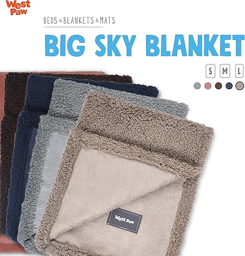 Miniatura 2 de WEST PAW Big Sky - Manta y manta para perros  Mantas para mascotas para muebles, sofás, sillas  Manta de forro polar suave y sedosa para perro,