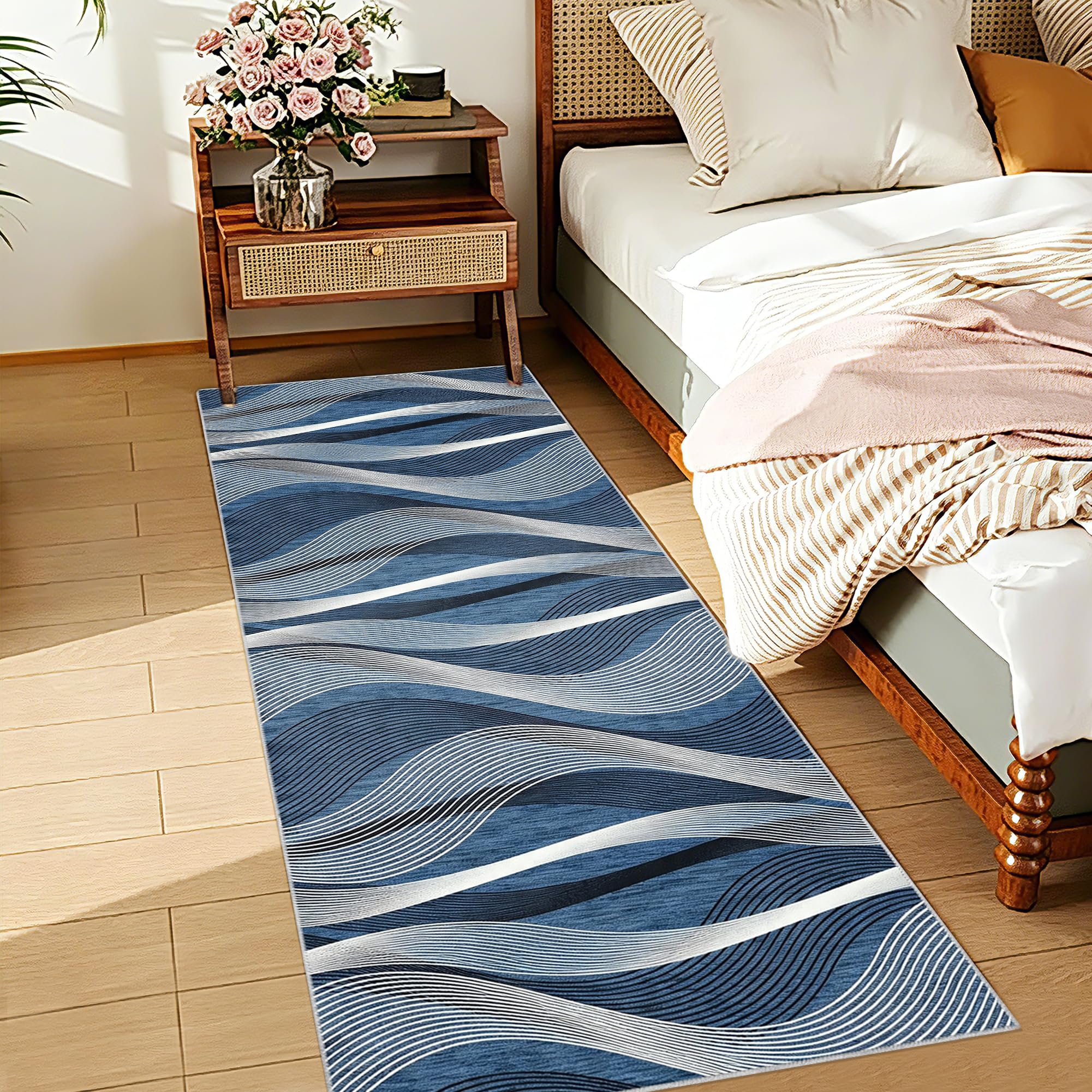 Alfombra de Pasillo Lavable Antideslizante 60x150cm