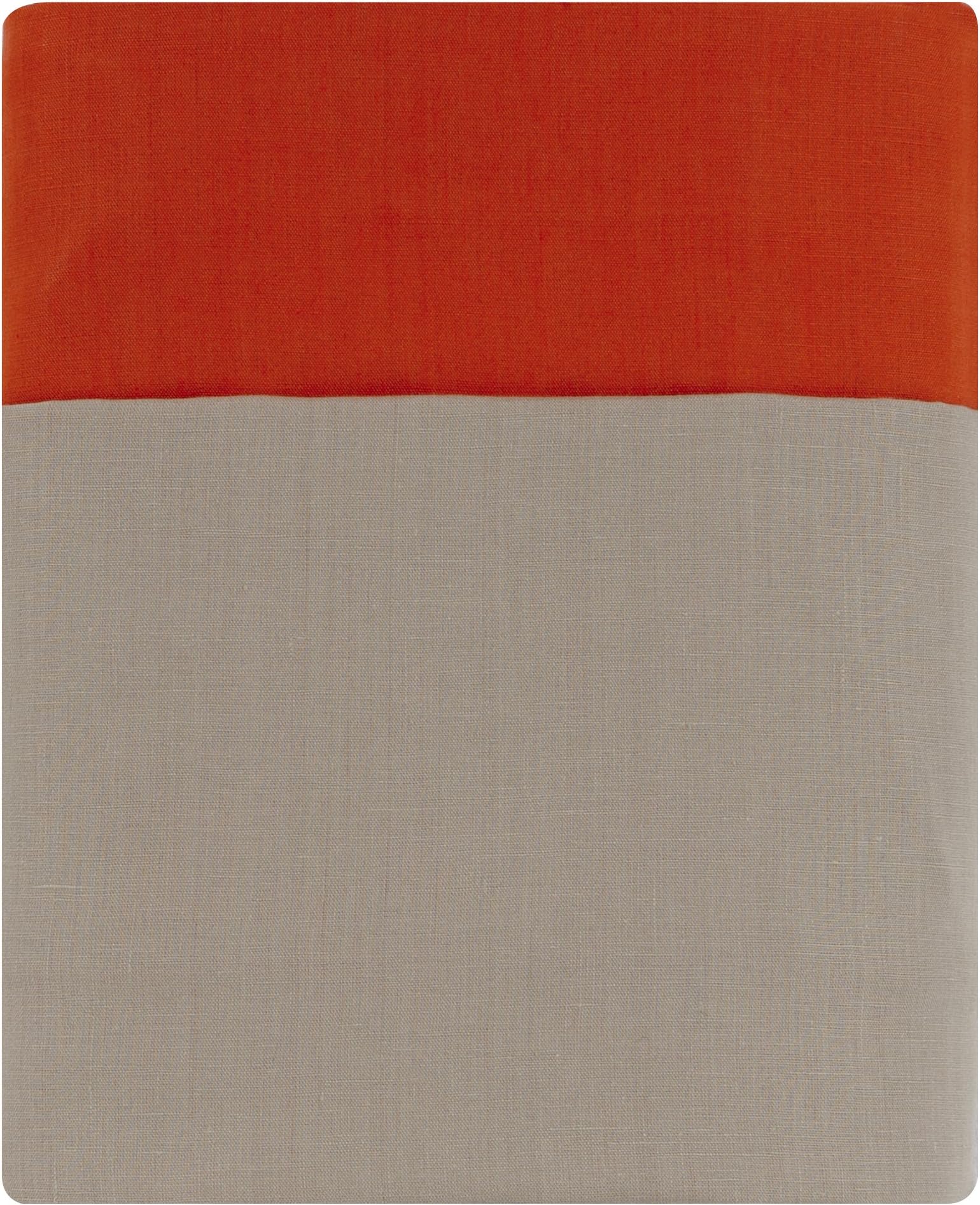 ESSIX DL-SX 1-3785702-604001 Linen Duvet Cover 260 x 240 cm Tangerine