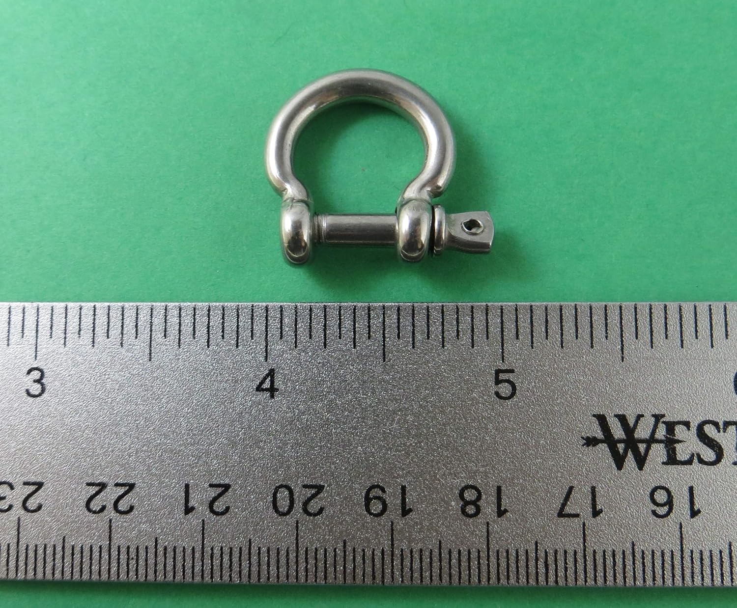 US STAINLESS 5 Pieces Stainless Steel 316 Type E Bow Shackle 5/32" (4mm) Marine Grade - Image 2