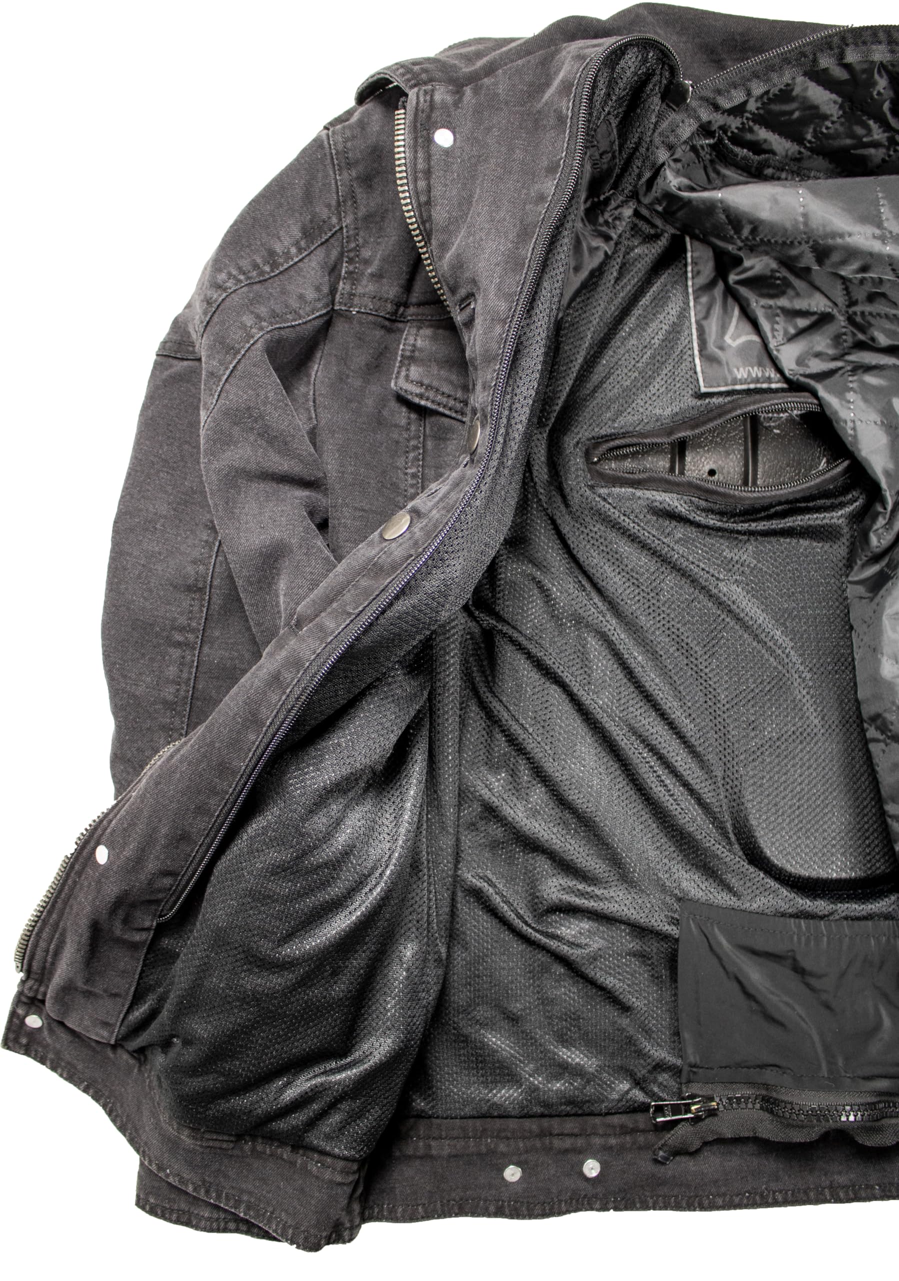 Herren Motorradjacke Jeans Jacke mit Protektoren