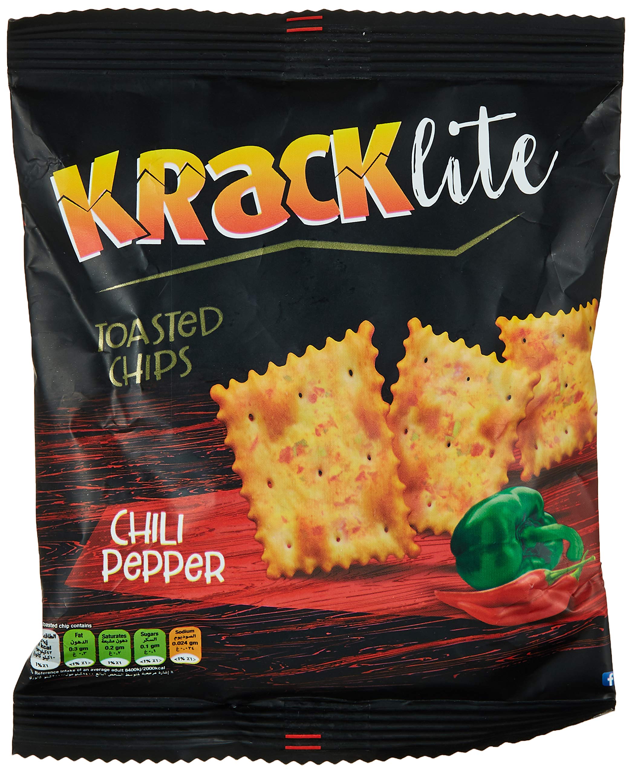 Kracklite, Toasted Chips, Crunchy Chili Pepper, 26g