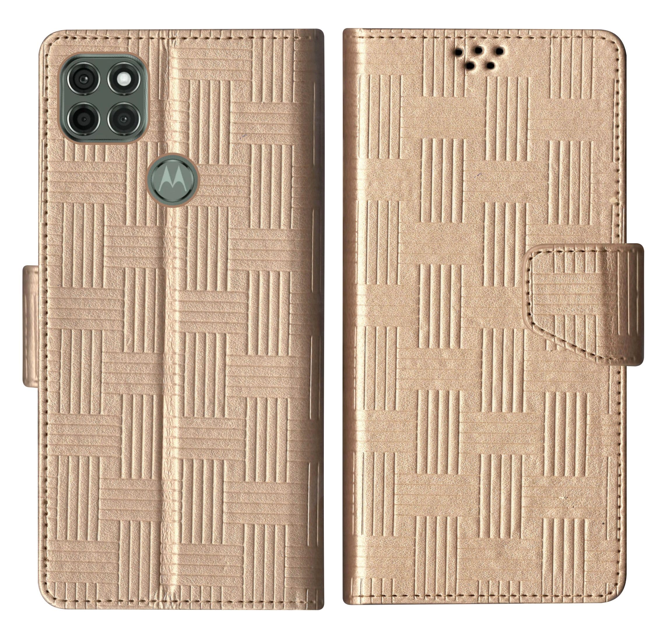SBMS Motorola Moto G9 Power Flip Cover Back Cover Case with Magnatic Closure | Inbuilt Stand | Card & Money Pocket (Mat Gold) (B0CCMD575J) Amazon Price History, Amazon Price Tracker