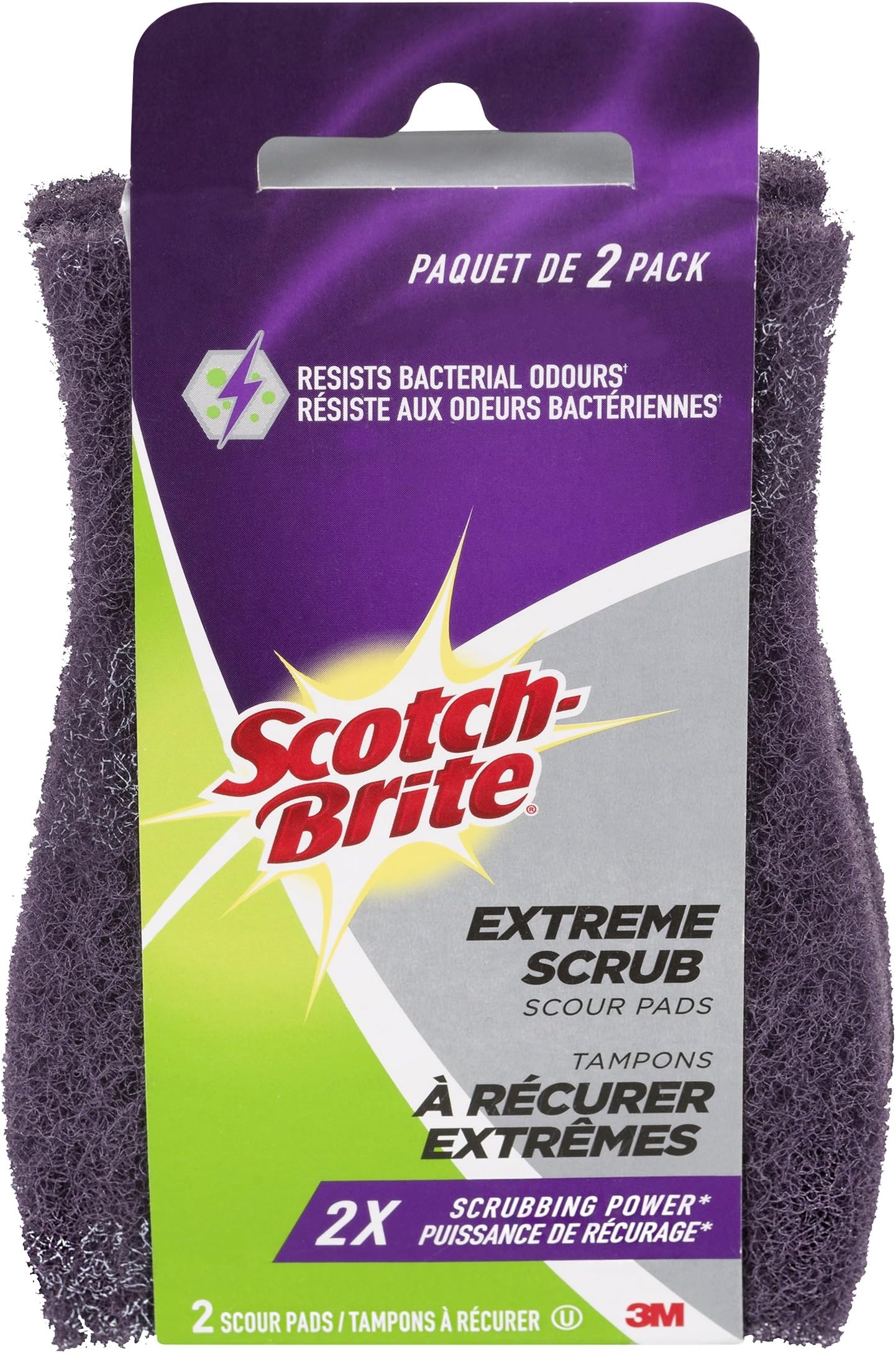 Extreme Scrub Scour Pad, 2 Pads