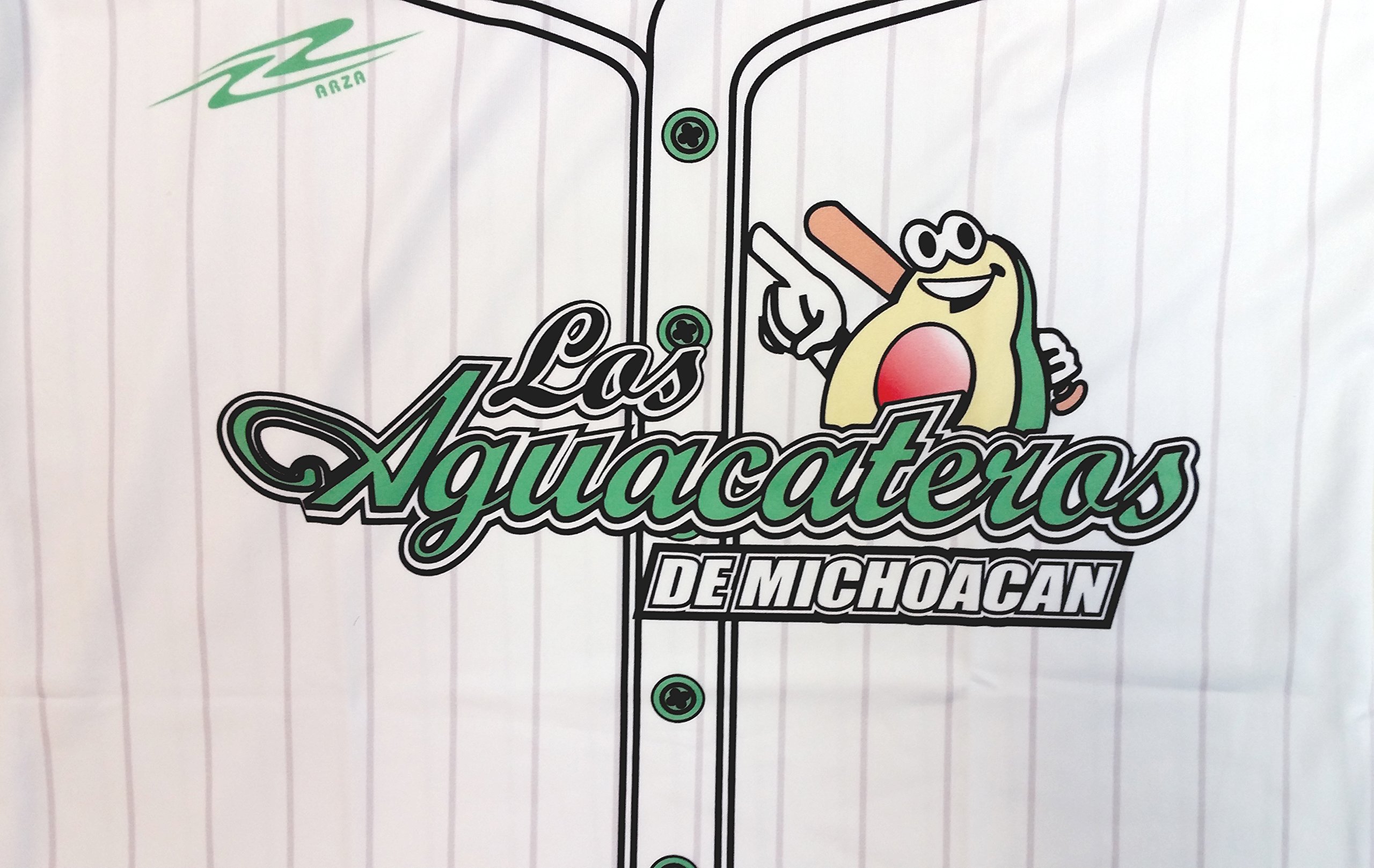 Los Aguacateros de Michoacan Women Jersey Slim Fit (Large) White/Green