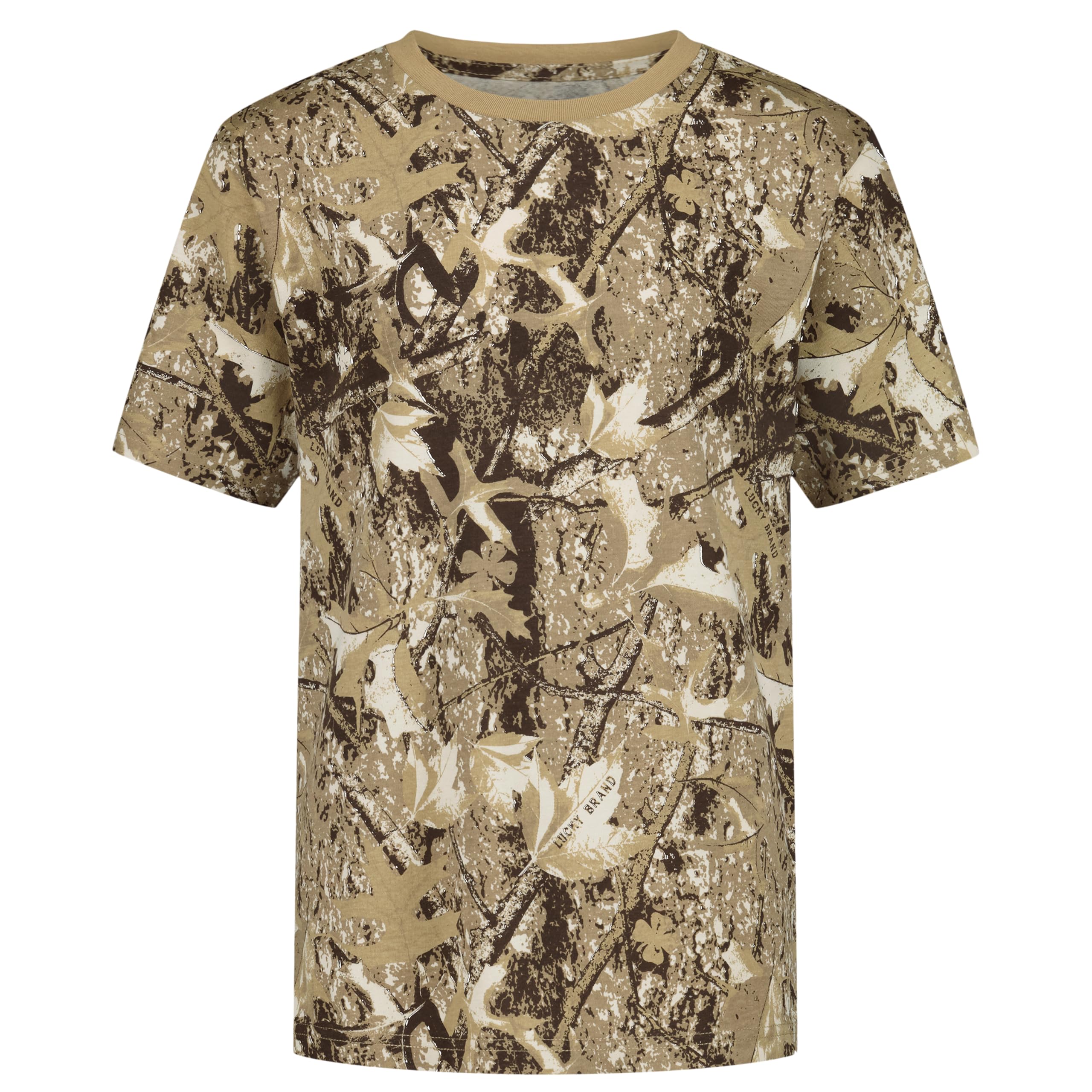 Lucky Brand Boys' Short Sleeve Graphic Crew Neck T-Shirt, Soft, Comfortable, Relaxed Fit