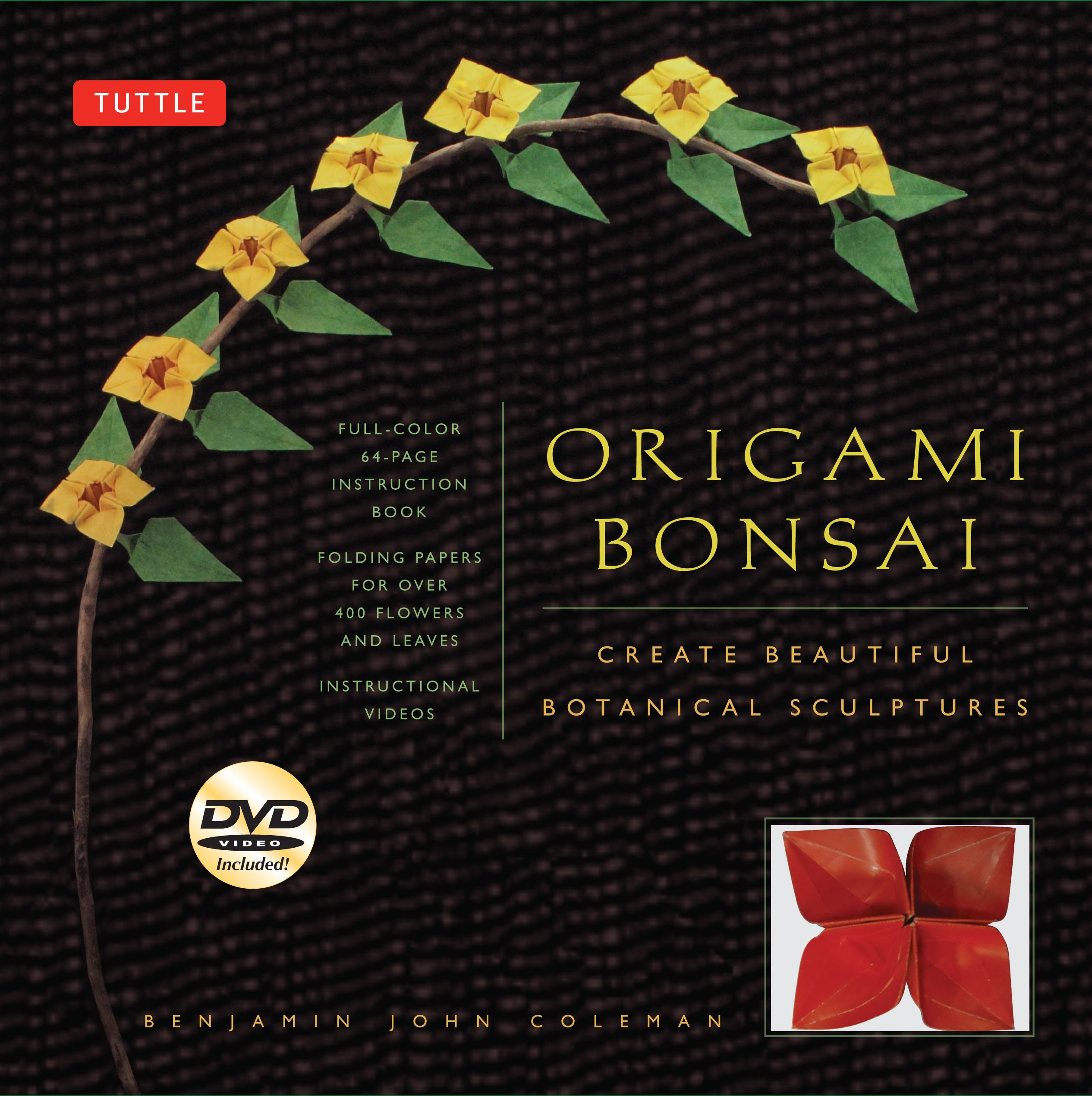 Origami Bonsai Kit: Create Beautiful Botanical Sculptures: Includes Origami Book with 14 Beautiful Projects, 48 Origami Papers and Instructional DVD Paperback – September 10, 2013
