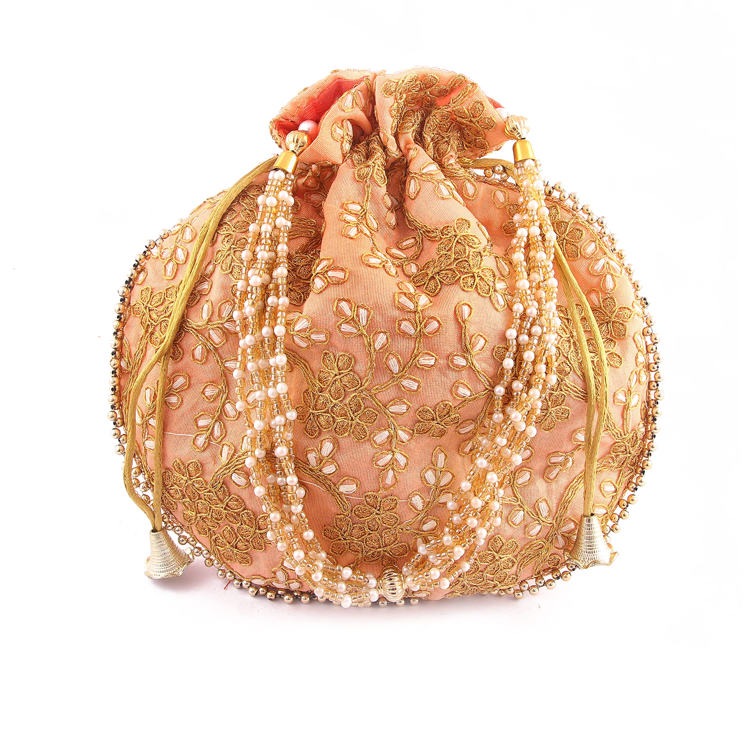 Indian Handicraft Silk Women's/Girls Ethnic Rajasthani Potli Bag-01-picture-41