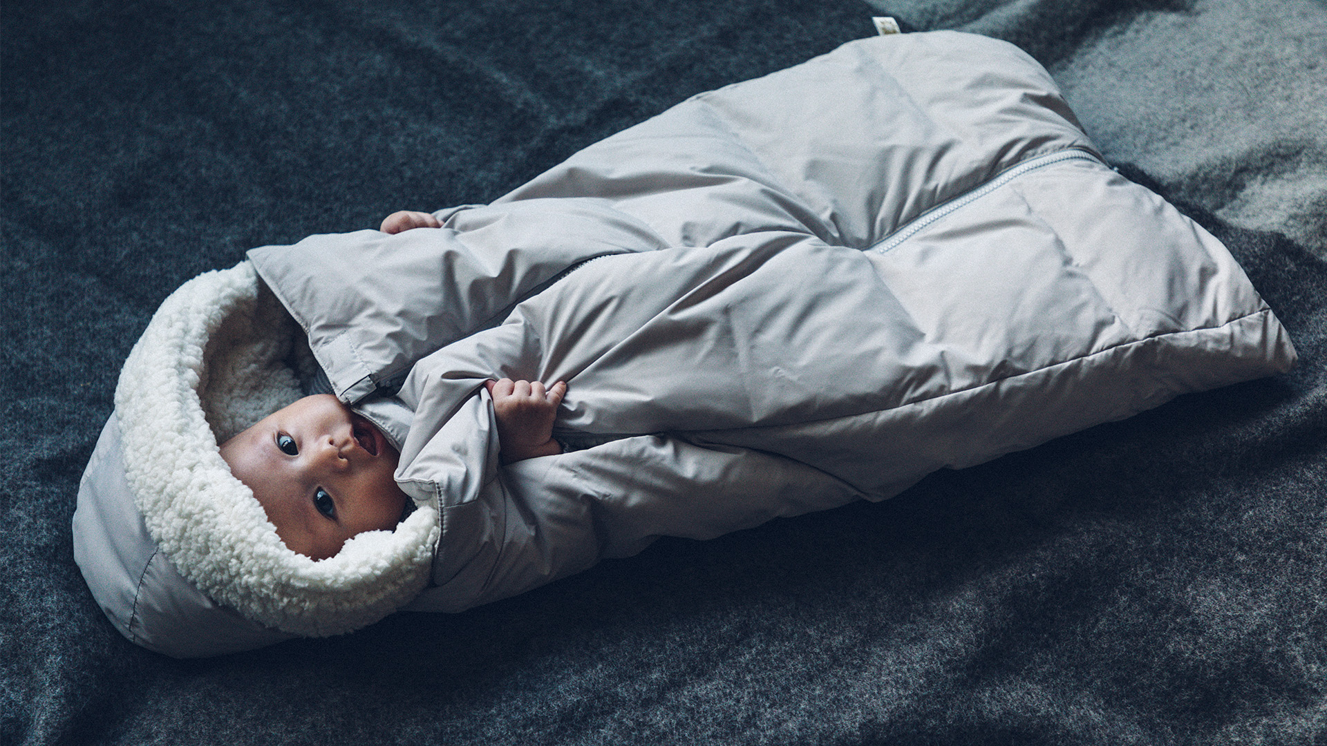 Amazon.co.jp: MARLMARL ダウンベビーカバー baby cover 2 frosty grey 