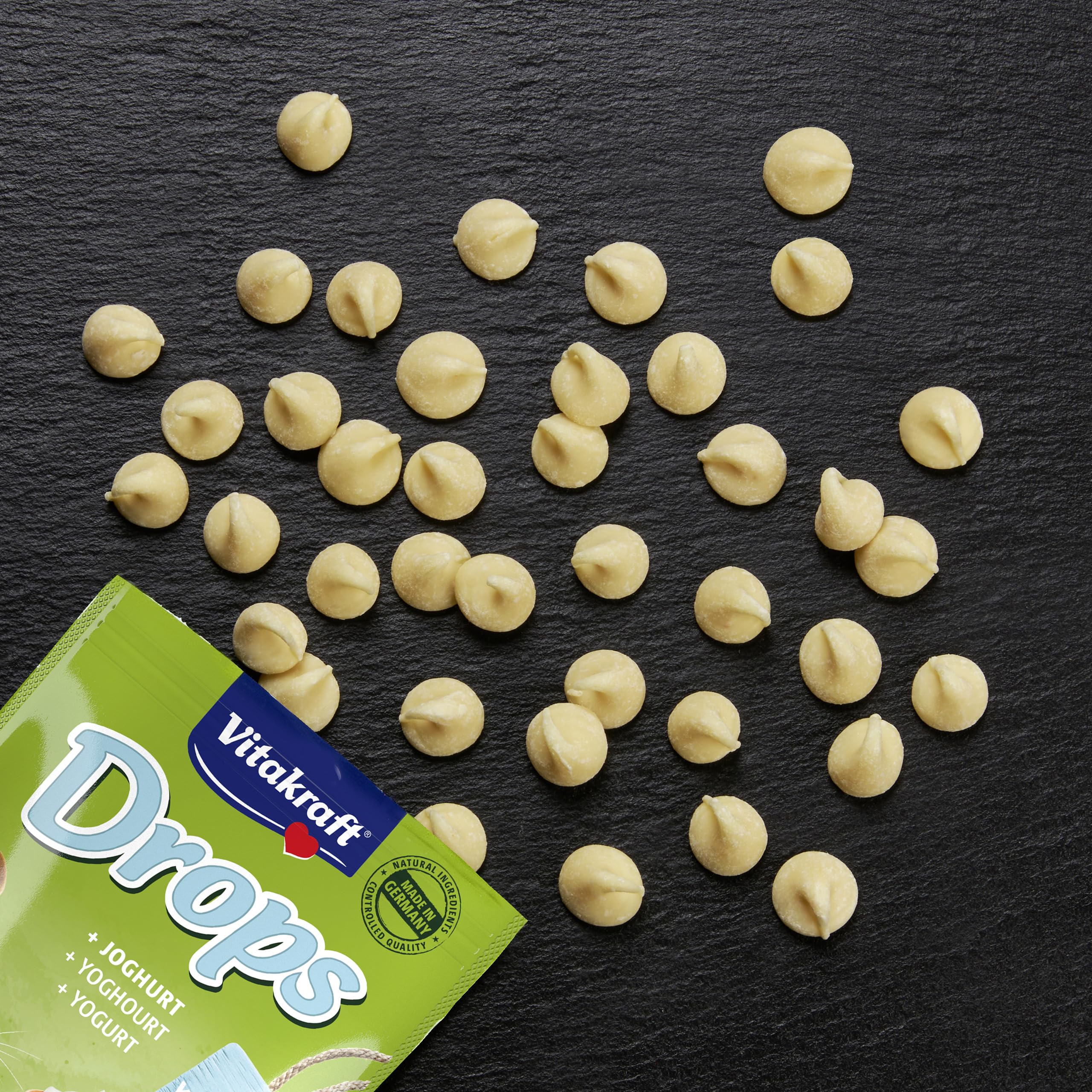 Vitakraft Drops, Leckerlis für Nager, mit Joghurt, Nagersnack, zum Verwöhnen, ohne Zusatz von Zucker (9X 75g)