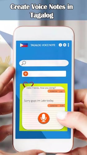 Tagalog speech recognition – Voice Notes