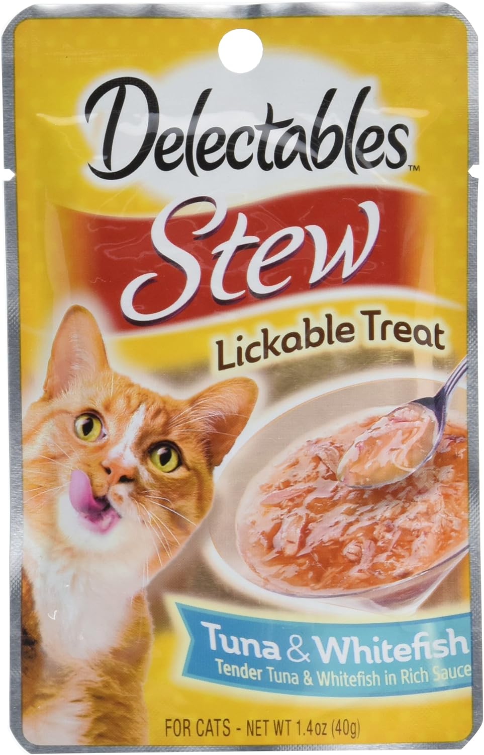 Hartz Delectables Stew Lickable Cats Treat Tuna & Whitefish