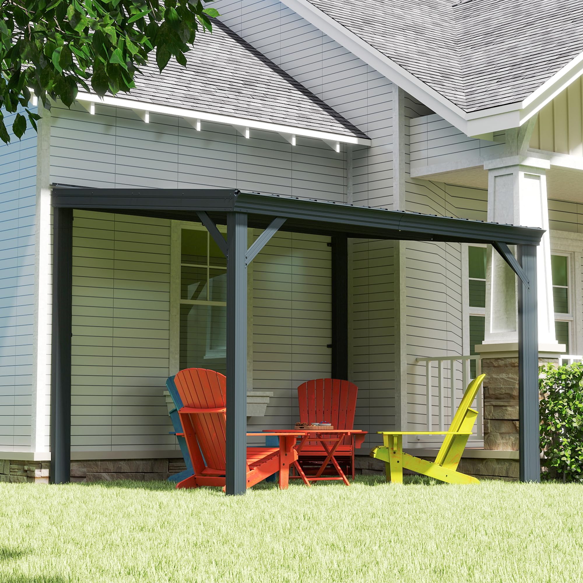 Domi 8 x 10 Lean to Gazebo