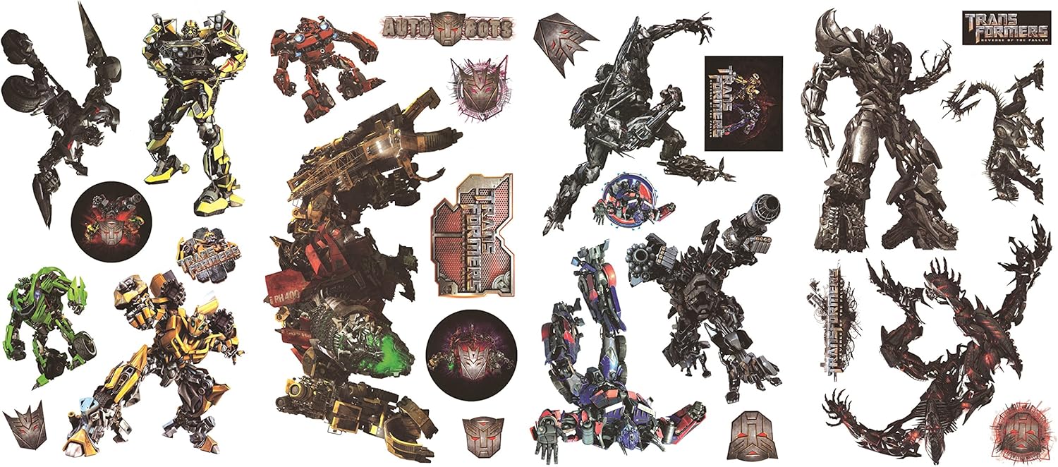 Bumblebee, Optimus Prime, The Dreads, Ironhide, Megatron, Ratchet, Wall Sticker Decor Party Decoration