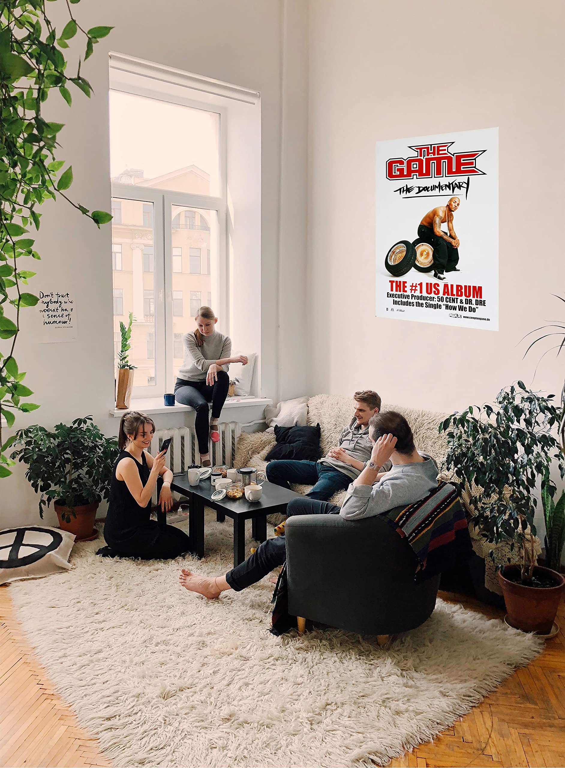 Premium Poster/Plakat | DIN A1 | Wanddeko | Live Konzert Veranstaltung » The Game - The Documentary - The #1 US Album - 50Cent & DR. DER, No Town 2005 «