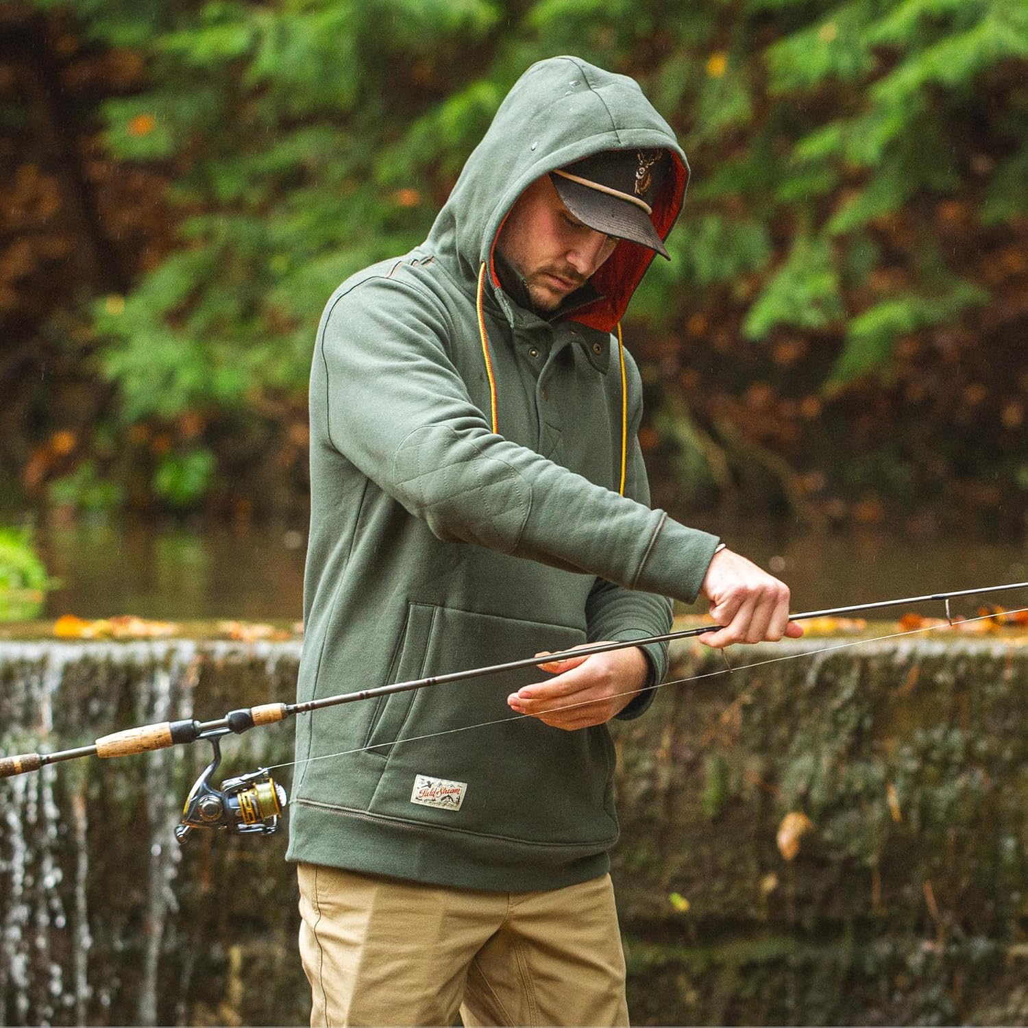 Field & Stream mens Shoveler Ring Neck 1/4 Zip Hoodie - Image 7