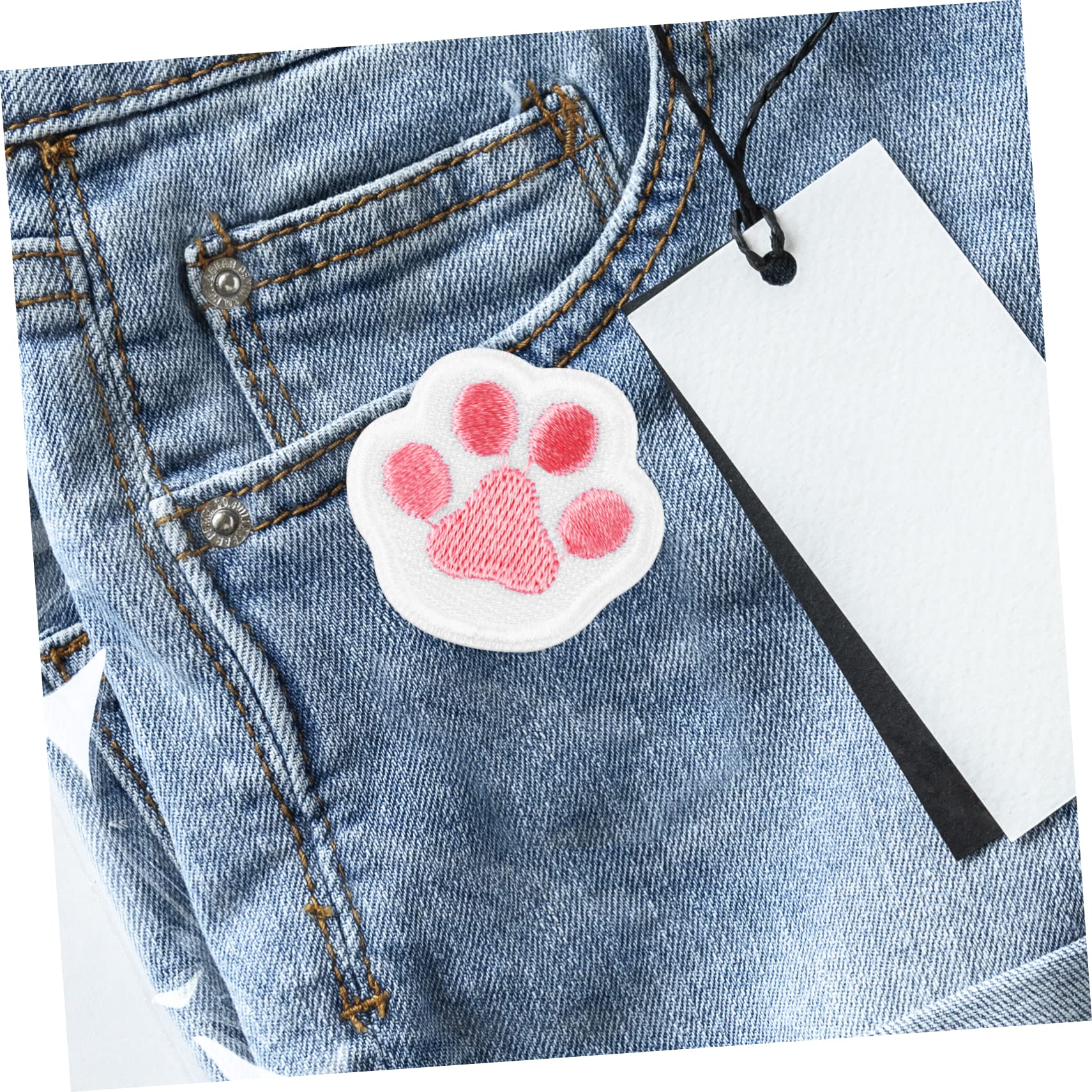 VILLCASE 98stücke Teiliges Hunde-pfoten Aufnäher Selbstklebende Aufbügelbare Patches Zur Reparatur Und Dekoration Von Kleidung Jeans Rucksäcken Und Hüten Aus Strapazierfähigem