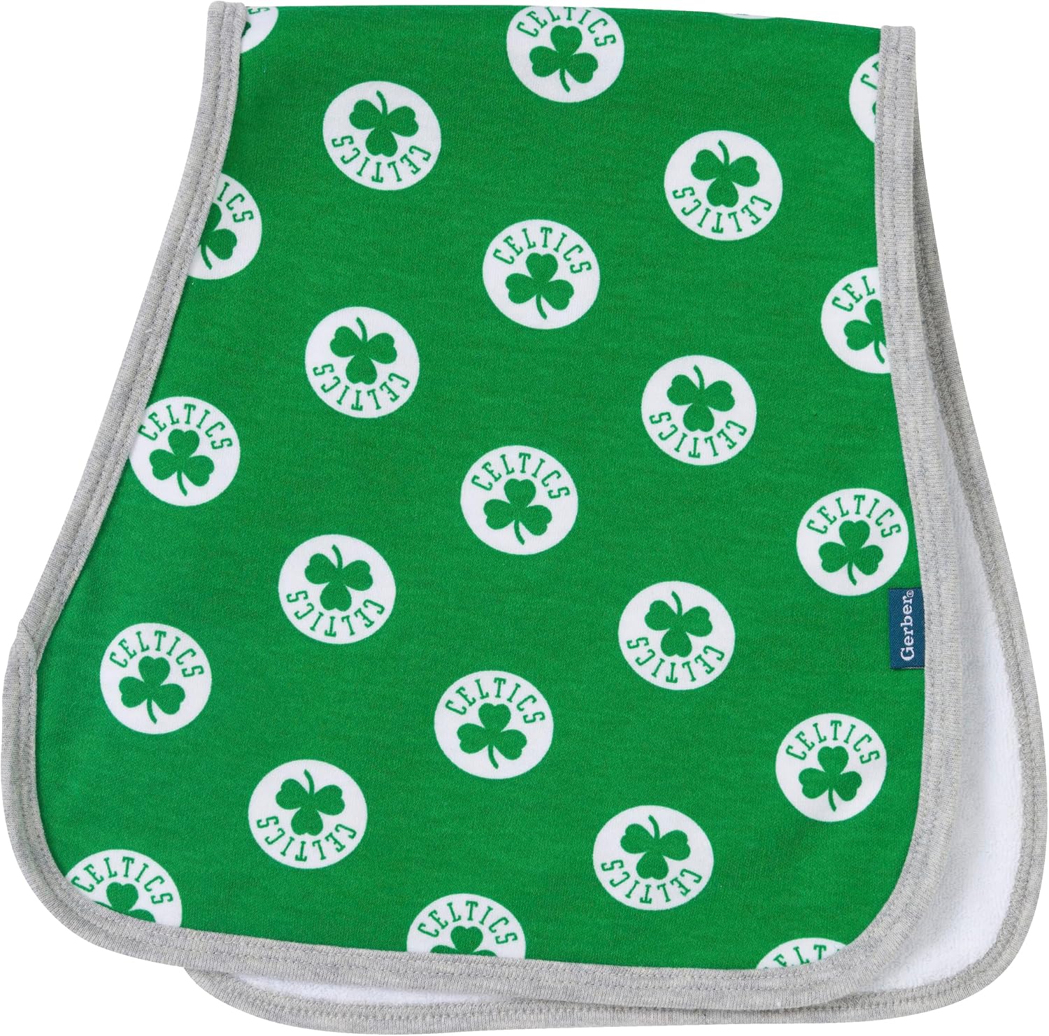 Gerber NBA unisex-baby Nba Team Bandana Bib and Burp Cloth Set