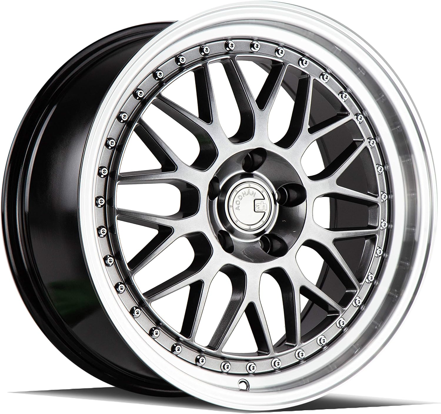 AodHan Dual Phase Forged AH02: 19x11 Wheel, 5x114.3 Bolt pattern, 73.1mm Hub Bore, 22mm Offset - Hyper Black w/Machined Lip
