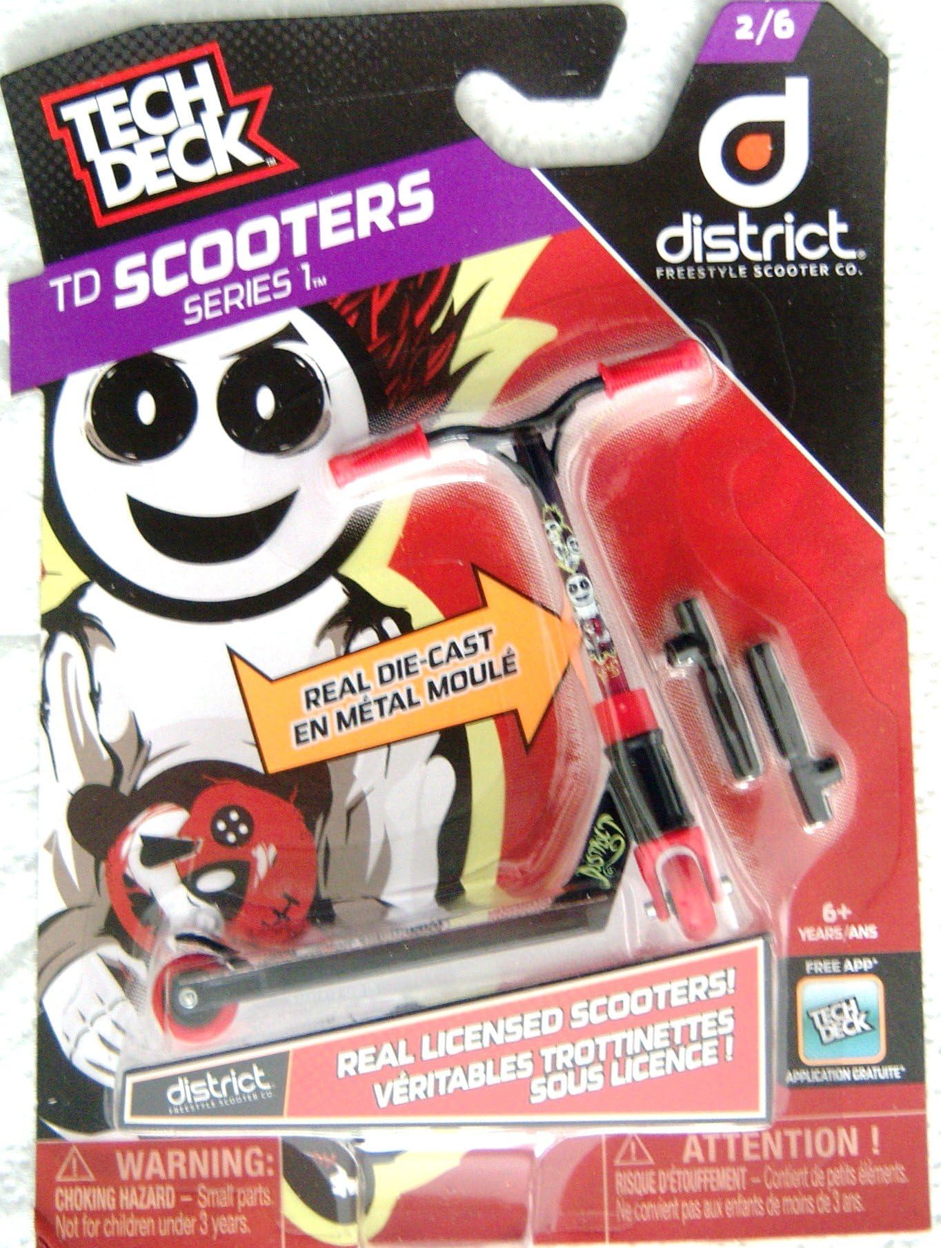 Tech Deck Scooters Series 1 District Freestyle Scooter Co 2/6