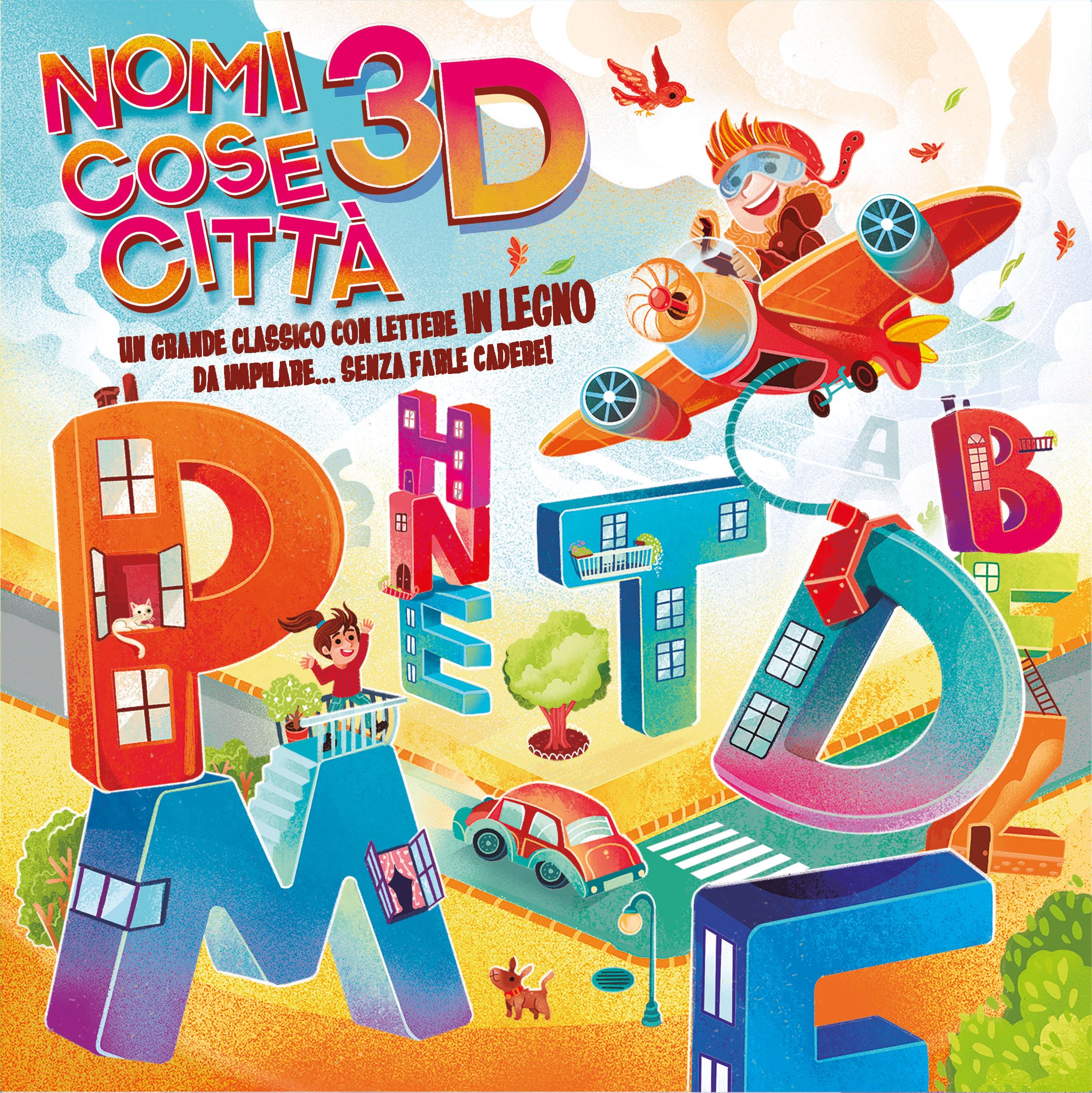 Clementoni Nomi Cose E Città 3D 16827 | Gioco Da Tavolo In Legno | Per Famiglia E Bambini 7+ | 2-4 Giocatori - 3
