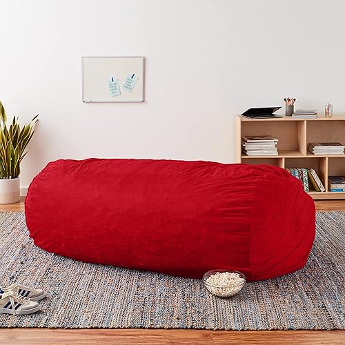 Miniatura 47 de Chill Sack Silla de puf, tumbona de 6 pies, microgamuza azul marino - solo funda Microsuede,Microsuede - Negro - Solo funda,Microsuede - Camel -