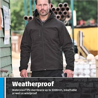 FORT - Holkham Jacket - Softshell Fabric - Rain Coats for Men - Waterproof Jacket - Comfortable & Durable - Winter Jackets for Men - Mens Winter Jackets