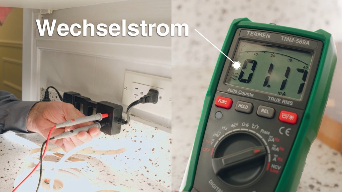 TESMEN TMM-569A Digital Multimeter TRMS 4000 Counts Ohmmeter Auto-Ranging Spannungsprüfer mit NCV DC/AC Spannung & Strom Widerstand Kontinuität Diode Kapazität Phase Temperatur Live Wire - Grün TESMEN TMM-569A Digital Multimeter TRMS 4000 Counts Ohmmeter Auto-Ranging Spannungsprüfer mit NCV DC/AC Spannung & Strom Widerstand Kontinuität Diode Kapazität Phase Temperatur Live Wire - Grün