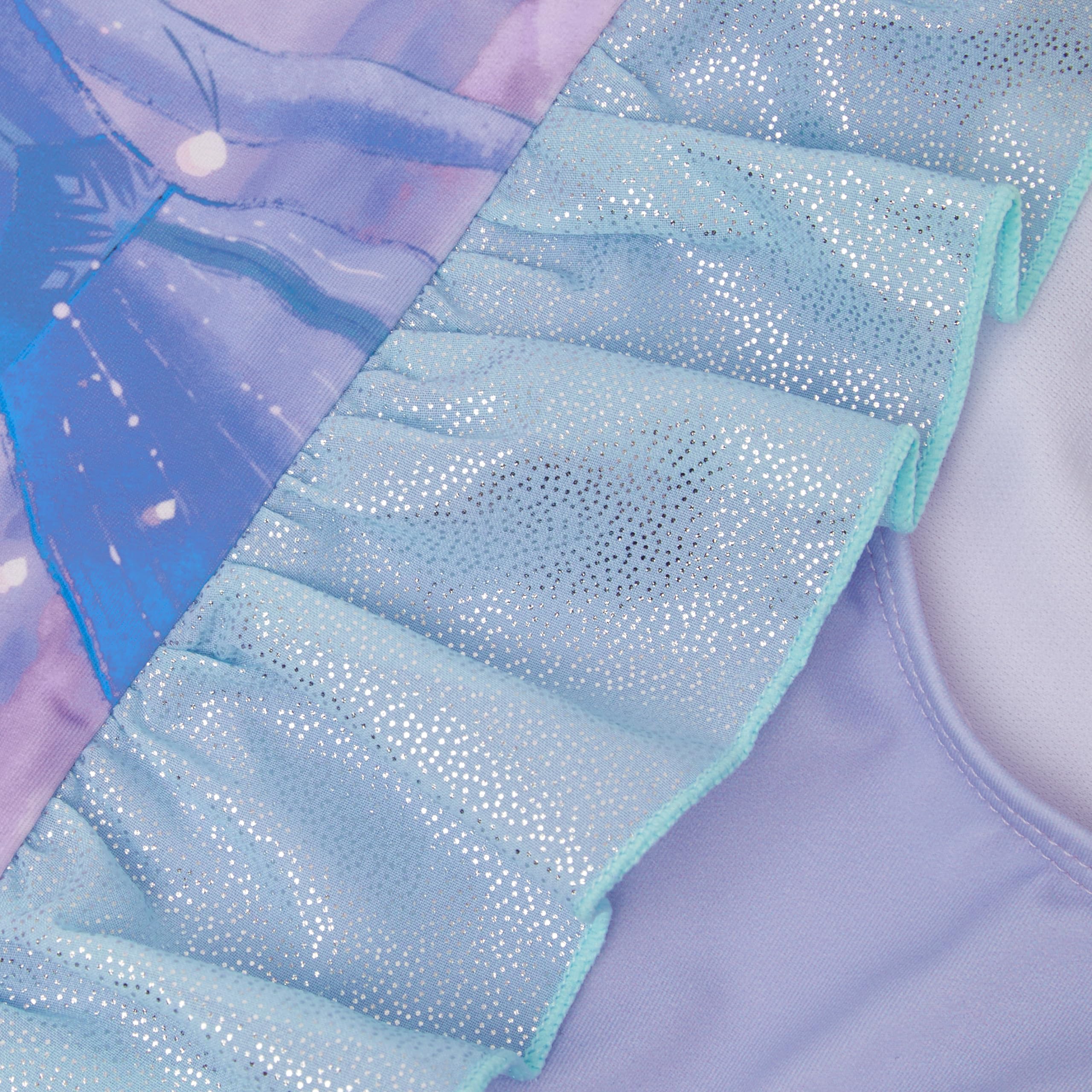 Disney Costume da Bagno Frozen, Costume da Ragazza con Volant Elsa in My Element