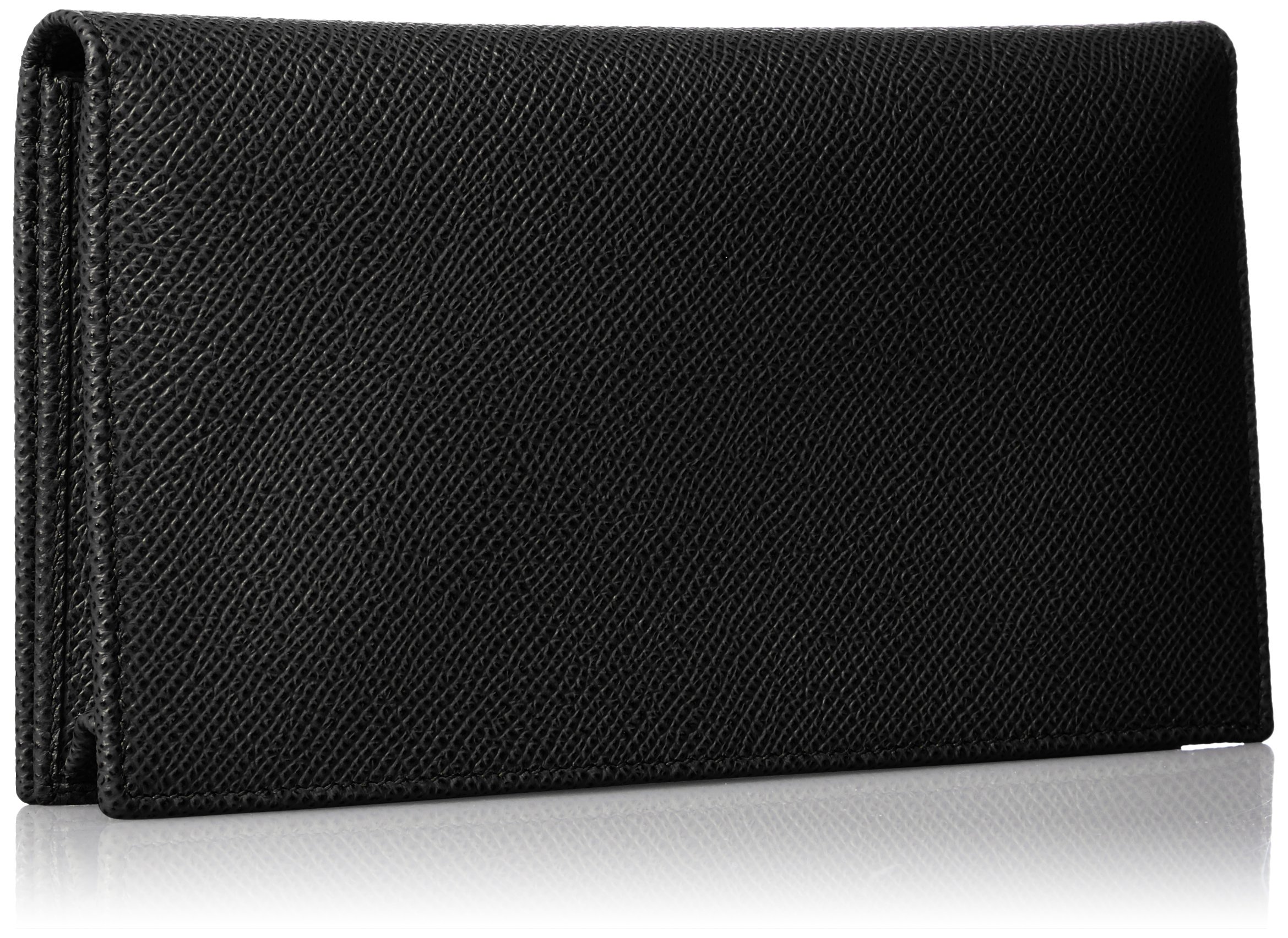 Bvlgari 30398 Men's Leather Wallet, Black
