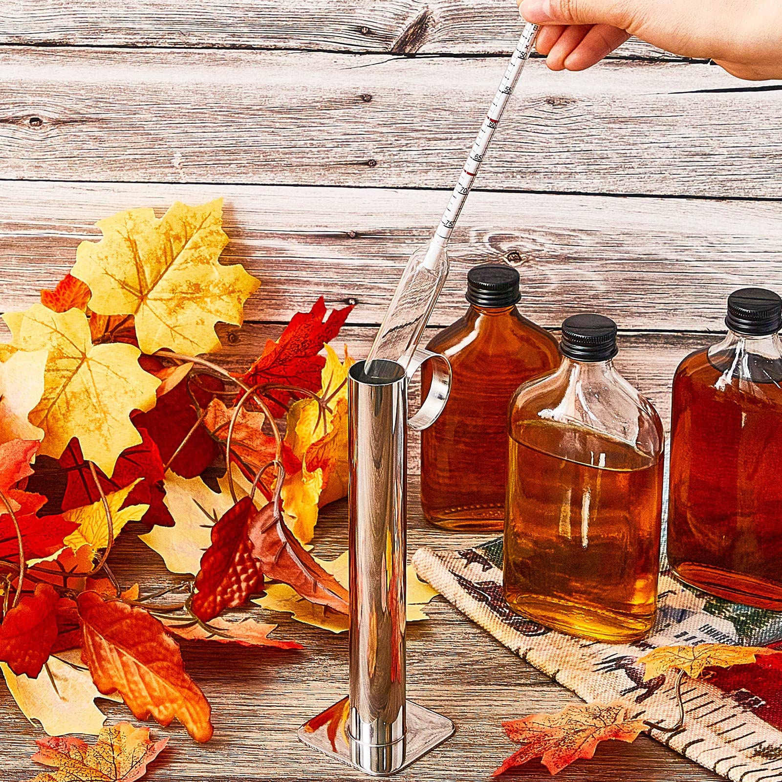 Sap Hydrometer 0-12 Brix Stainless Steel Maple Syrup Hydrometer Test ...