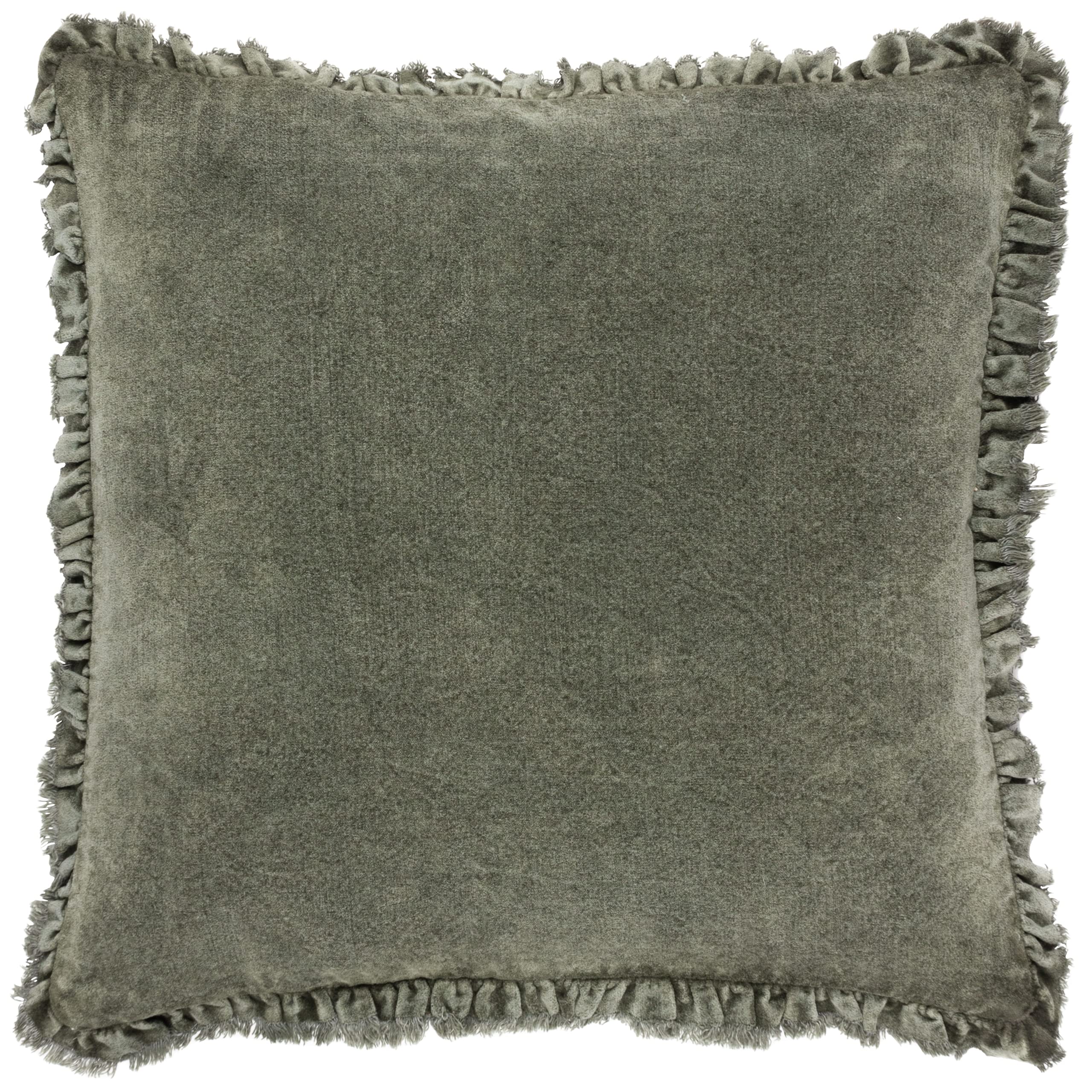 Yard Living - Cotton Velvet Cushion - Moss